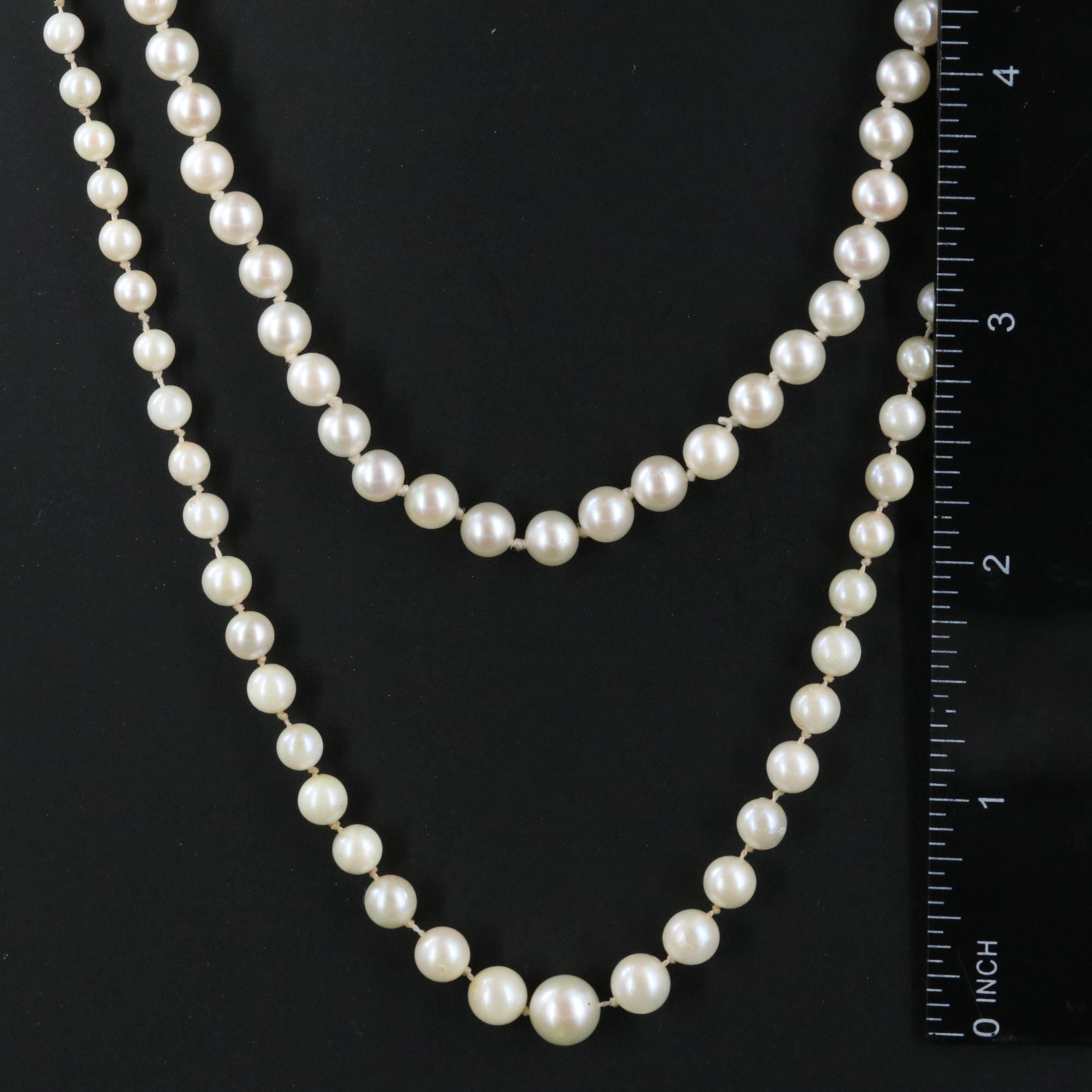 Pearl Necklaces with 14K Clasps