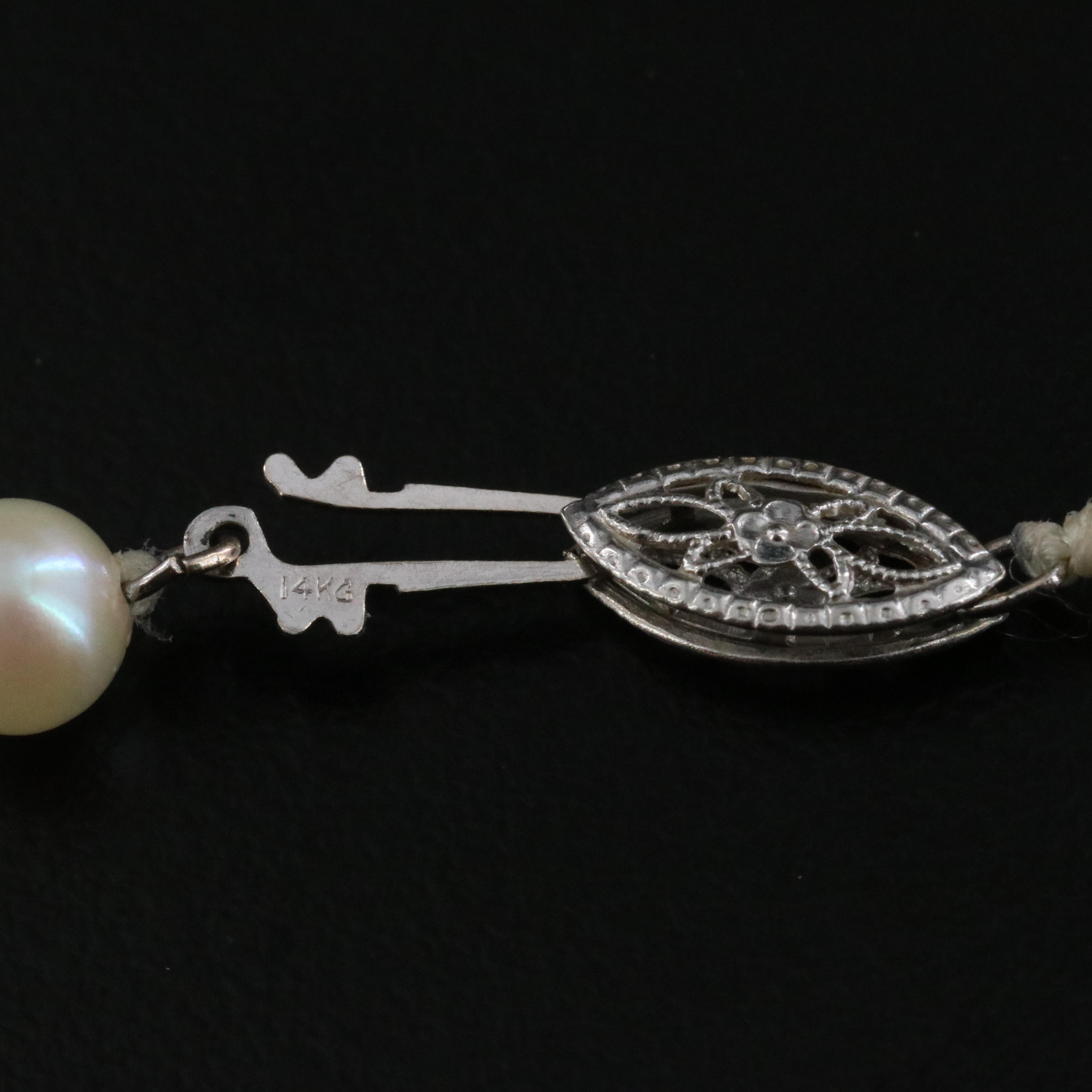 Pearl Necklaces with 14K Clasps
