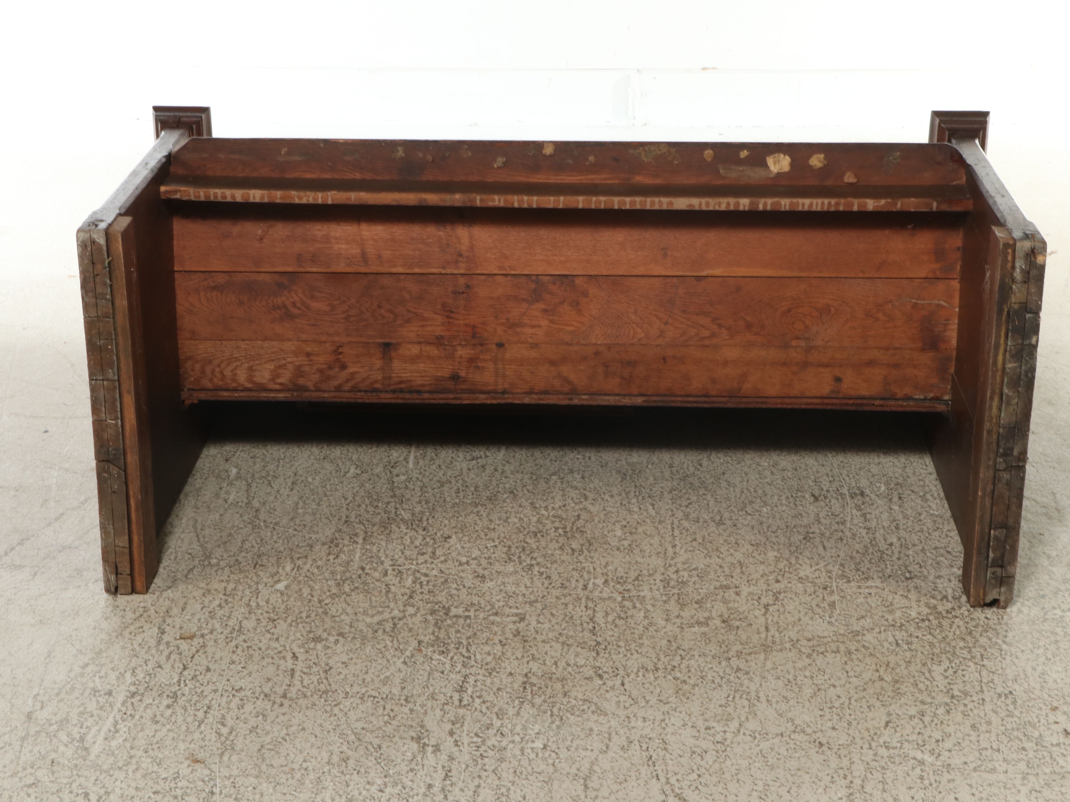 Late Victorian Oak Church Pew, Early 20th Century