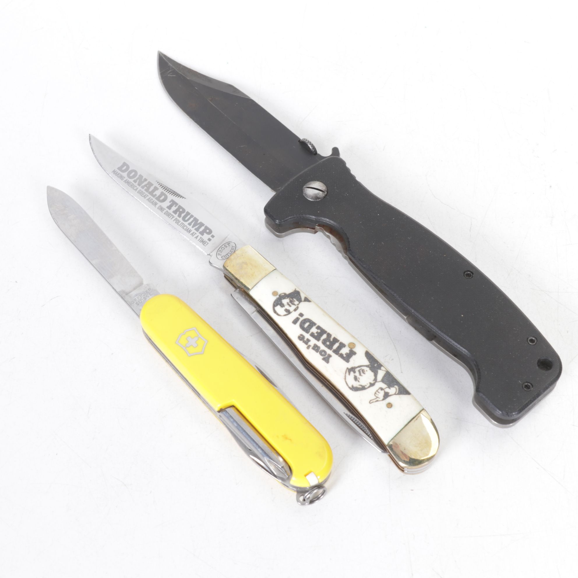 Trump Themed Pocket Knife with "We the People" Folding Knife