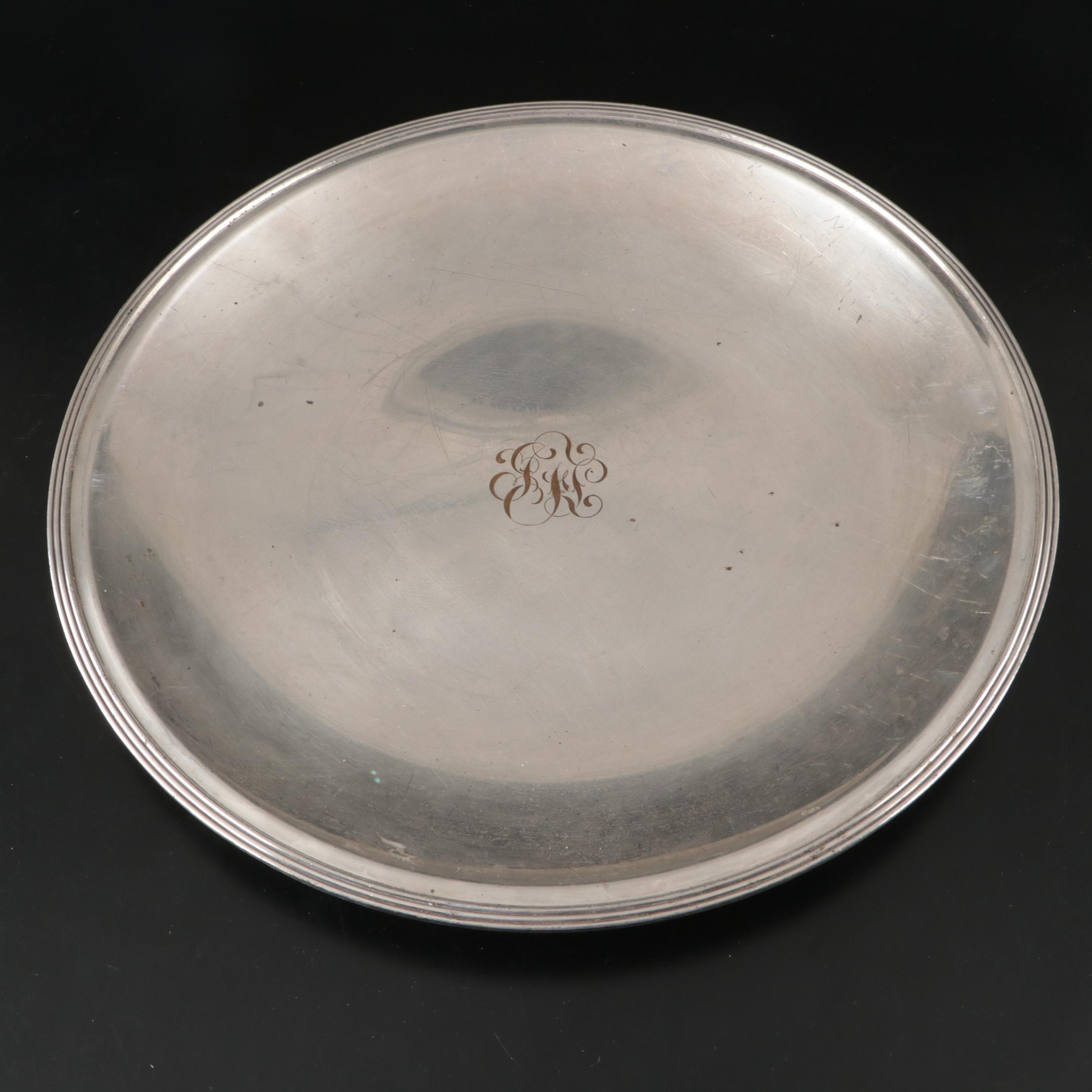 Wm Rogers "Windsor" Oval Platter and Other Silver Plate Serving Trays