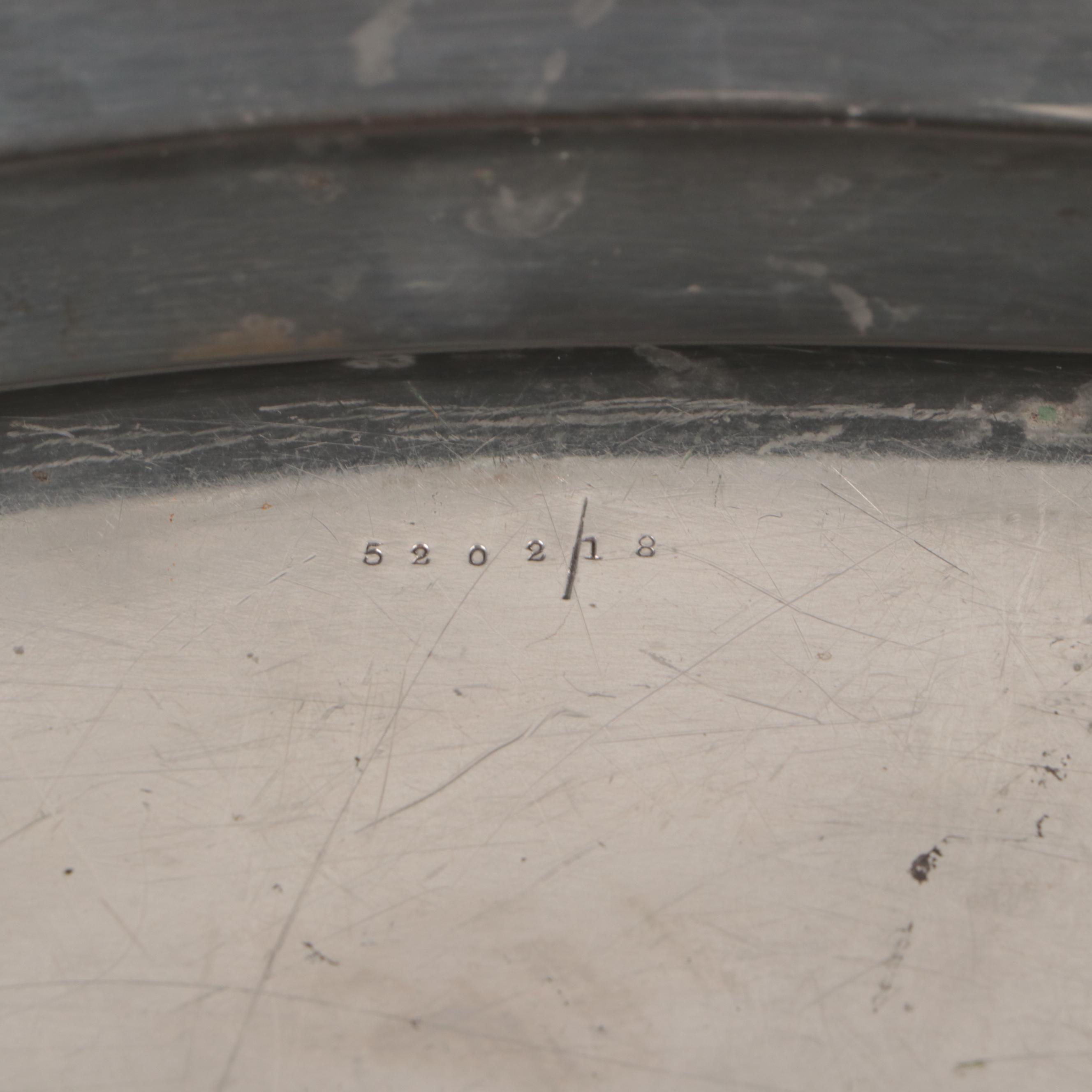 Wm Rogers "Windsor" Oval Platter and Other Silver Plate Serving Trays