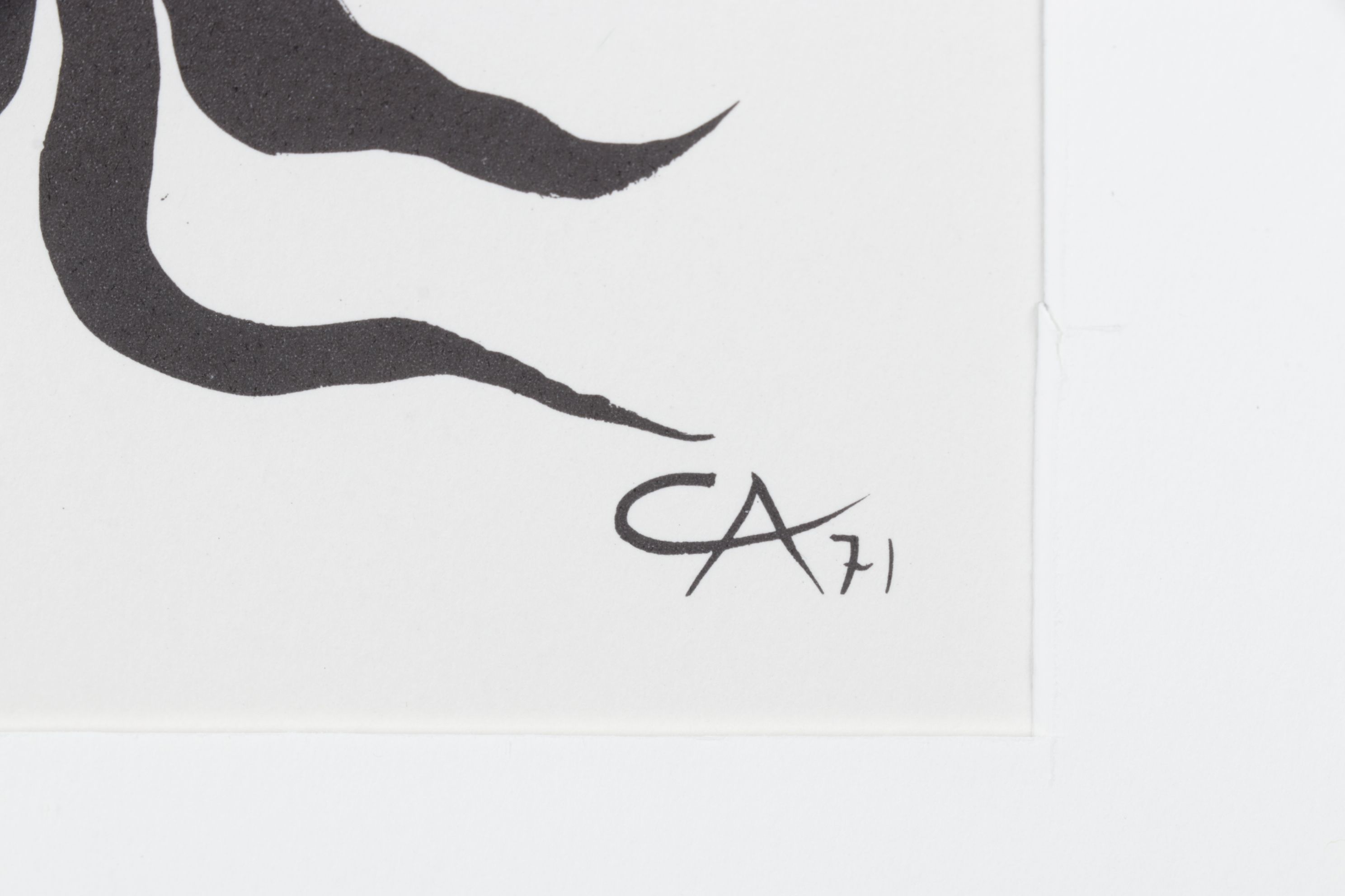 Alexander Calder Color Lithograph "Tree" for "Derrière le Miroir," 1971