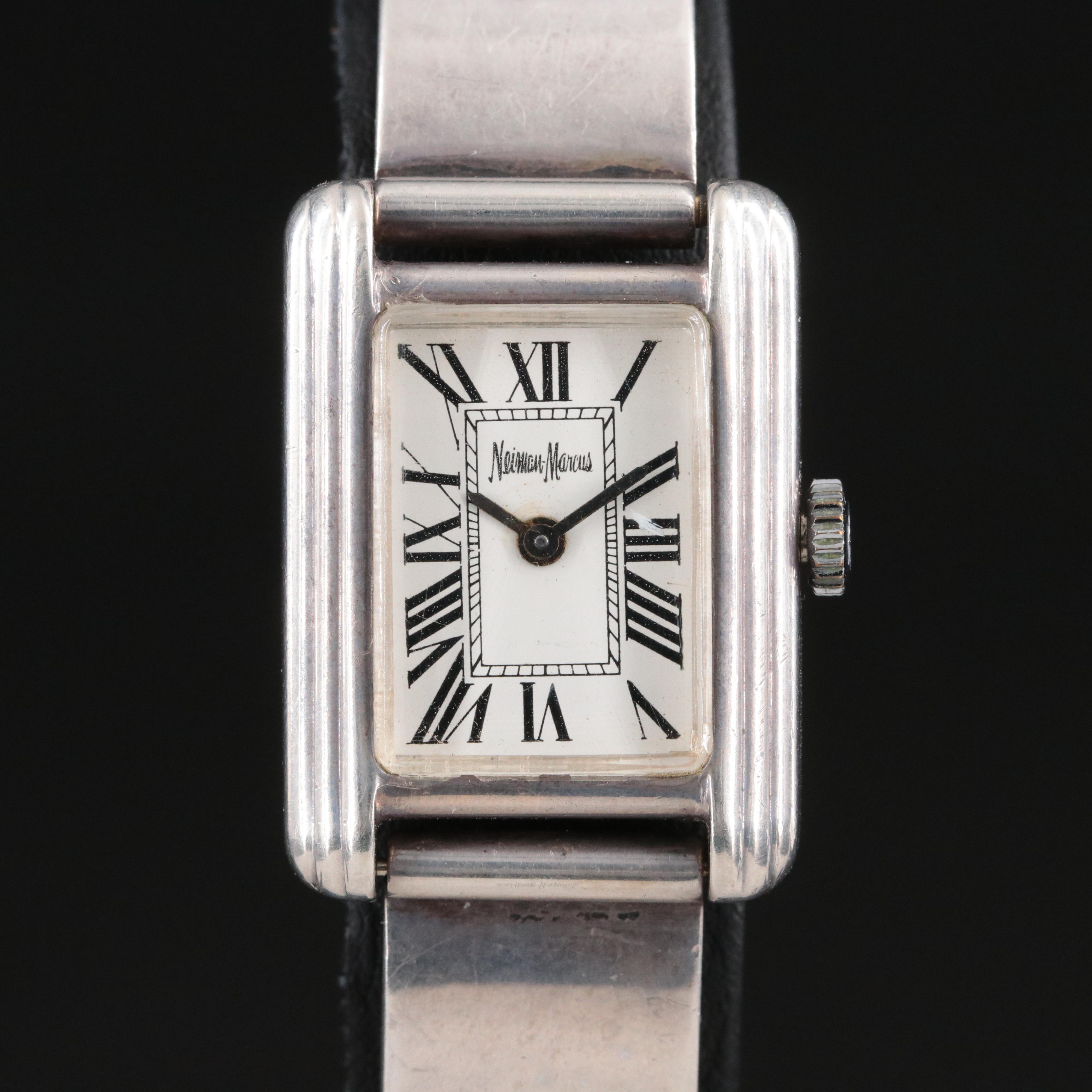 Neiman Marcus 800 Silver Watch