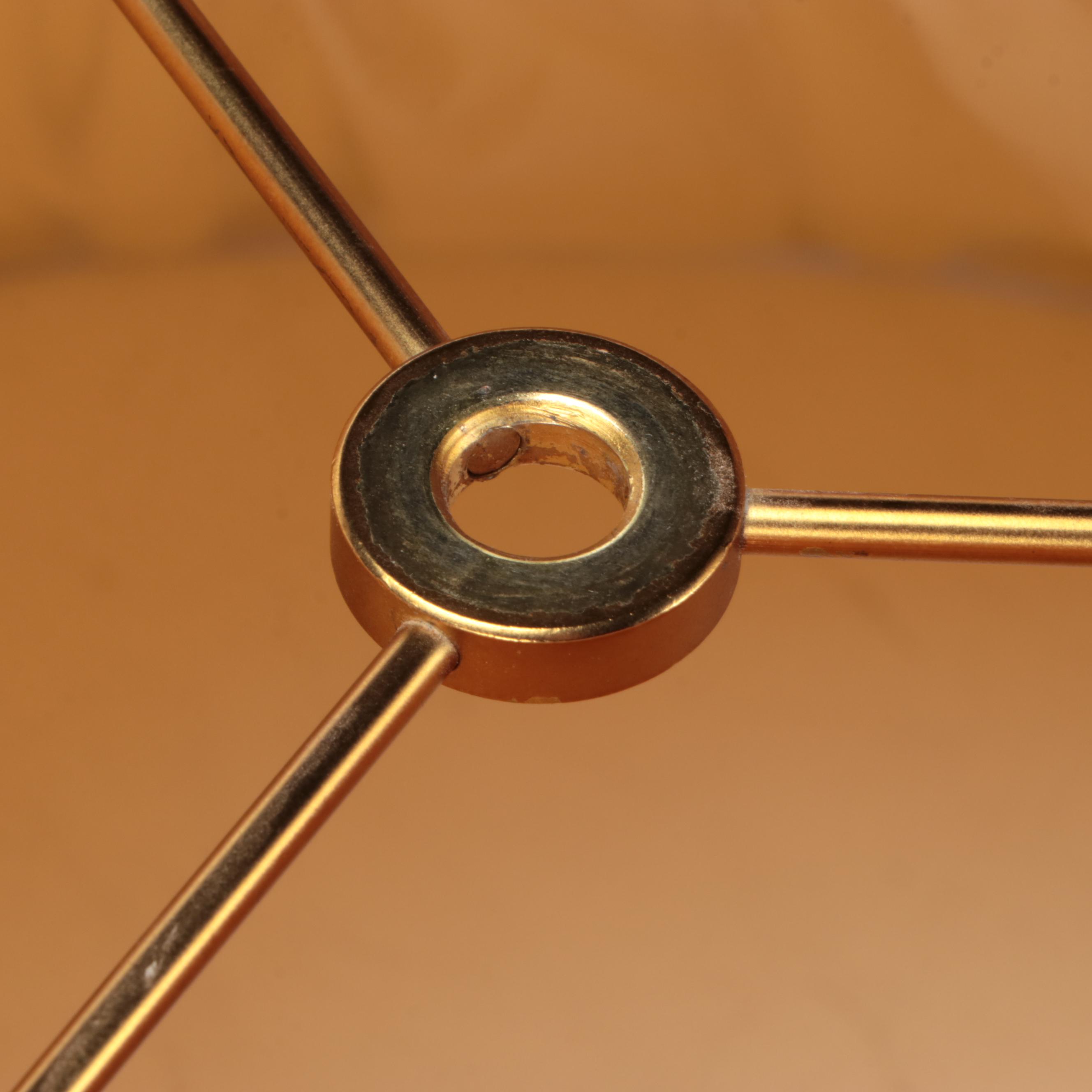 Contemporary Blue Glass with Brass Banding Table Lamp