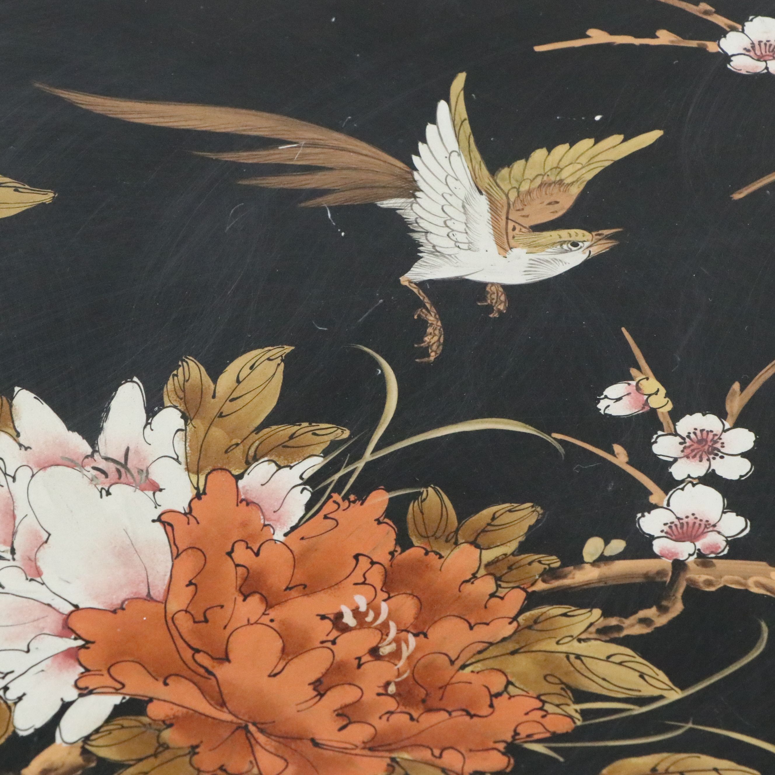 Chinese Embellished and Lacquered Wood Commode, Late 20th Century