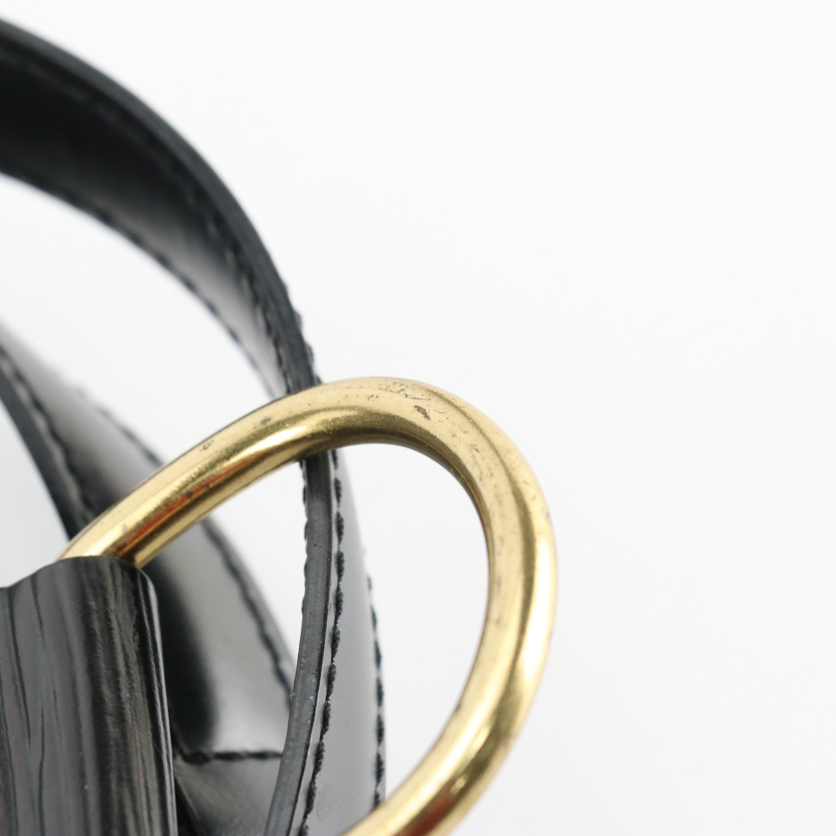 Louis Vuitton Mabillon Backpack in Black Epi and Smooth Leather