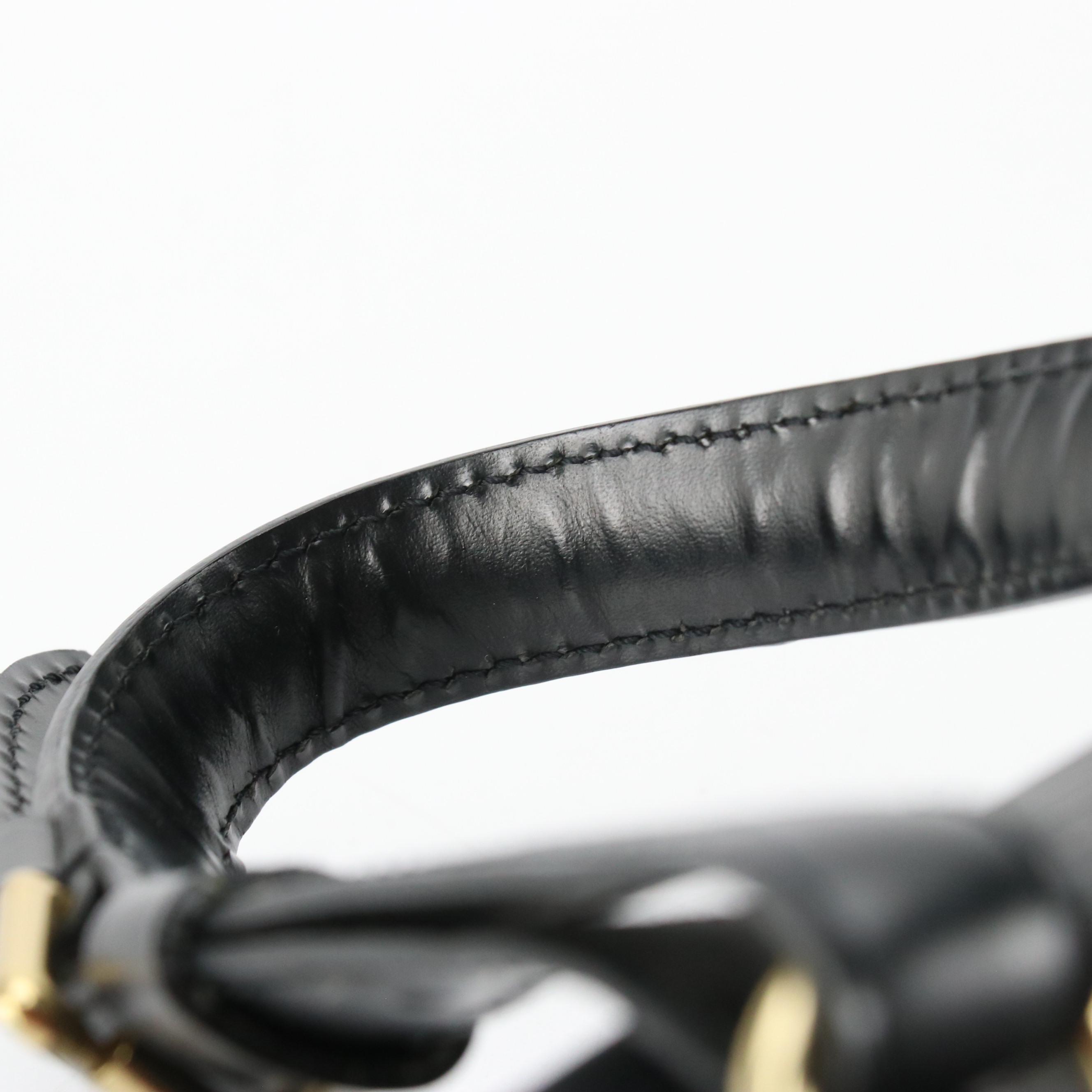 Louis Vuitton Mabillon Backpack in Black Epi and Smooth Leather