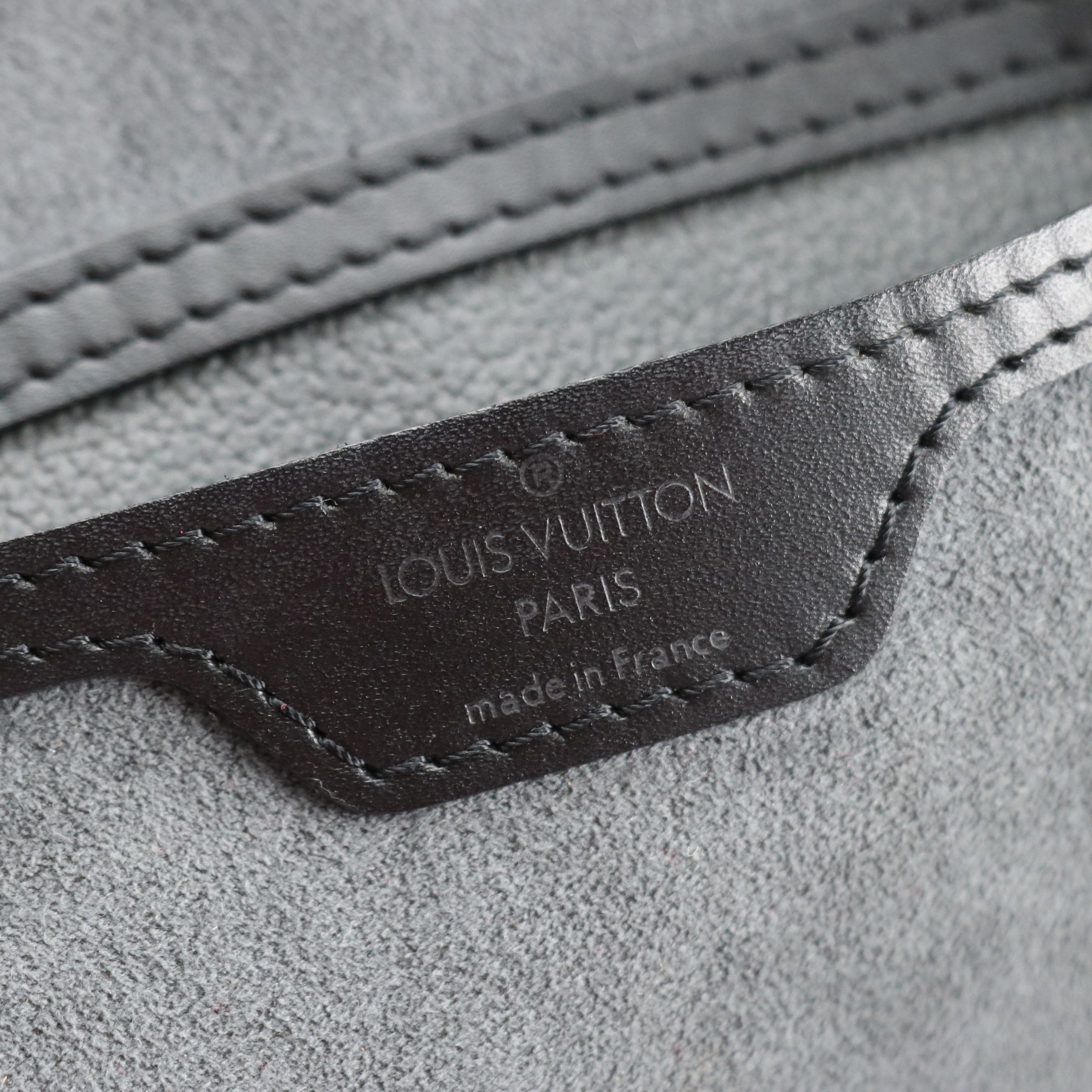 Louis Vuitton Mabillon Backpack in Black Epi and Smooth Leather