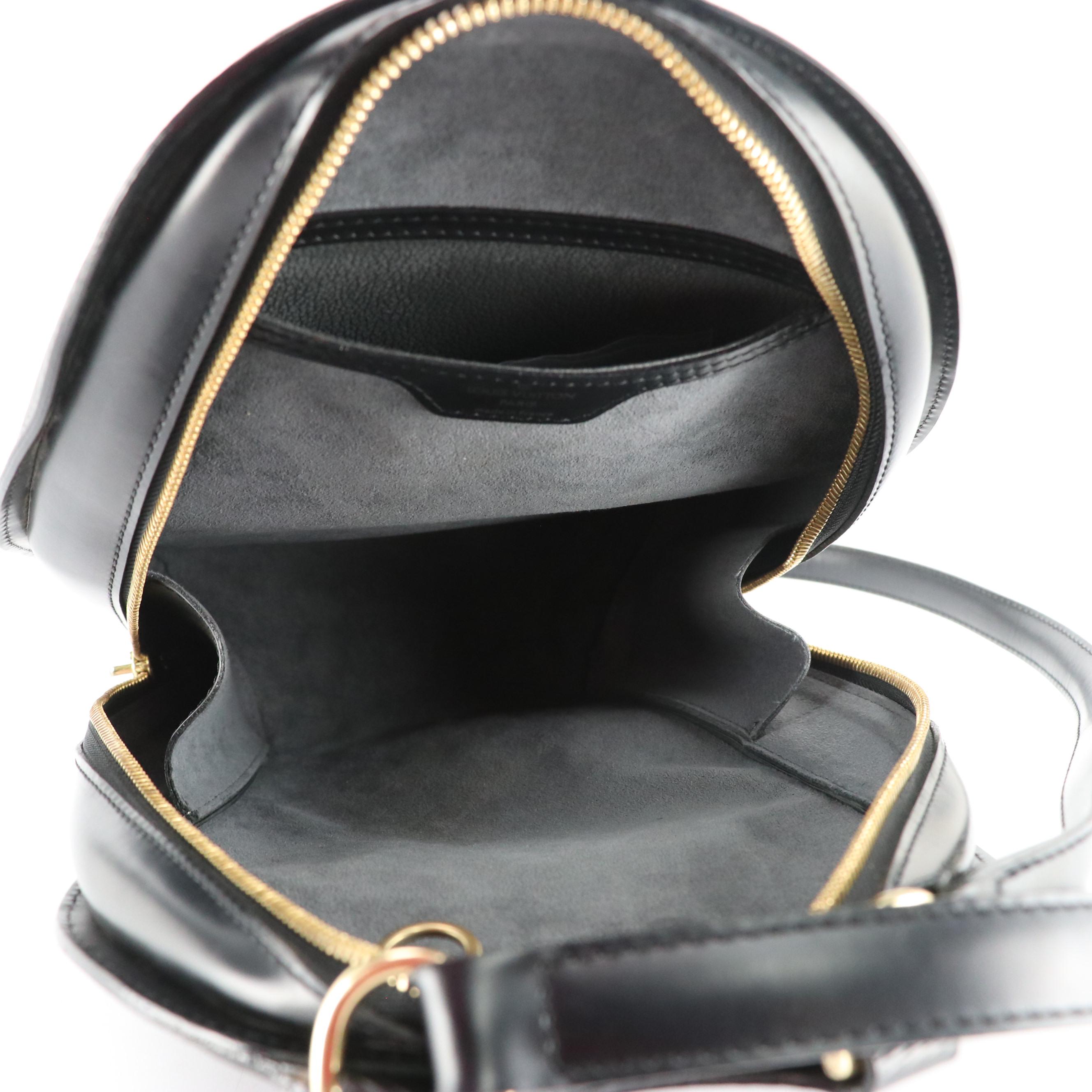 Louis Vuitton Mabillon Backpack in Black Epi and Smooth Leather