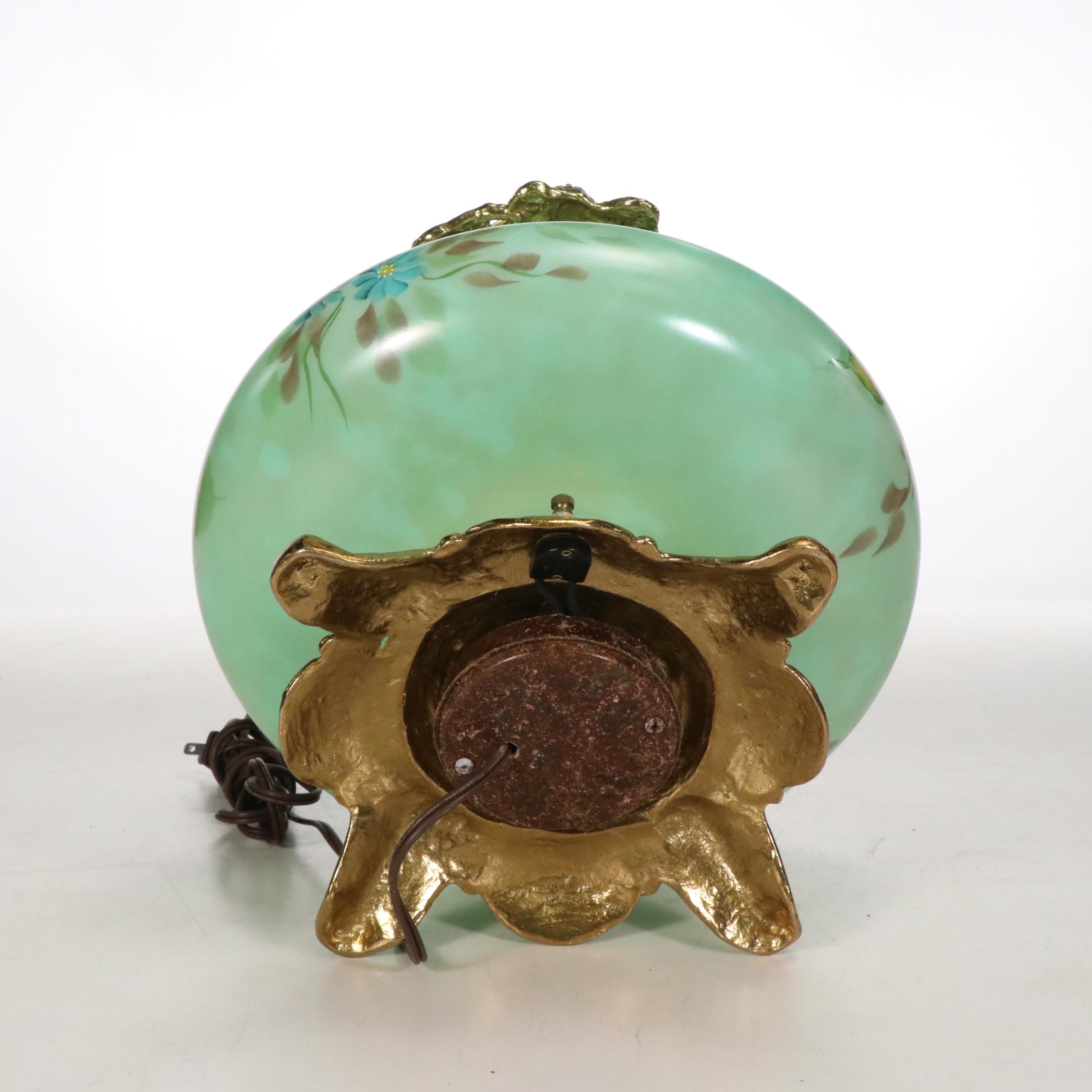 Georgia Dangel Hand-Painted Gone with the Wind Style Parlor Lamp