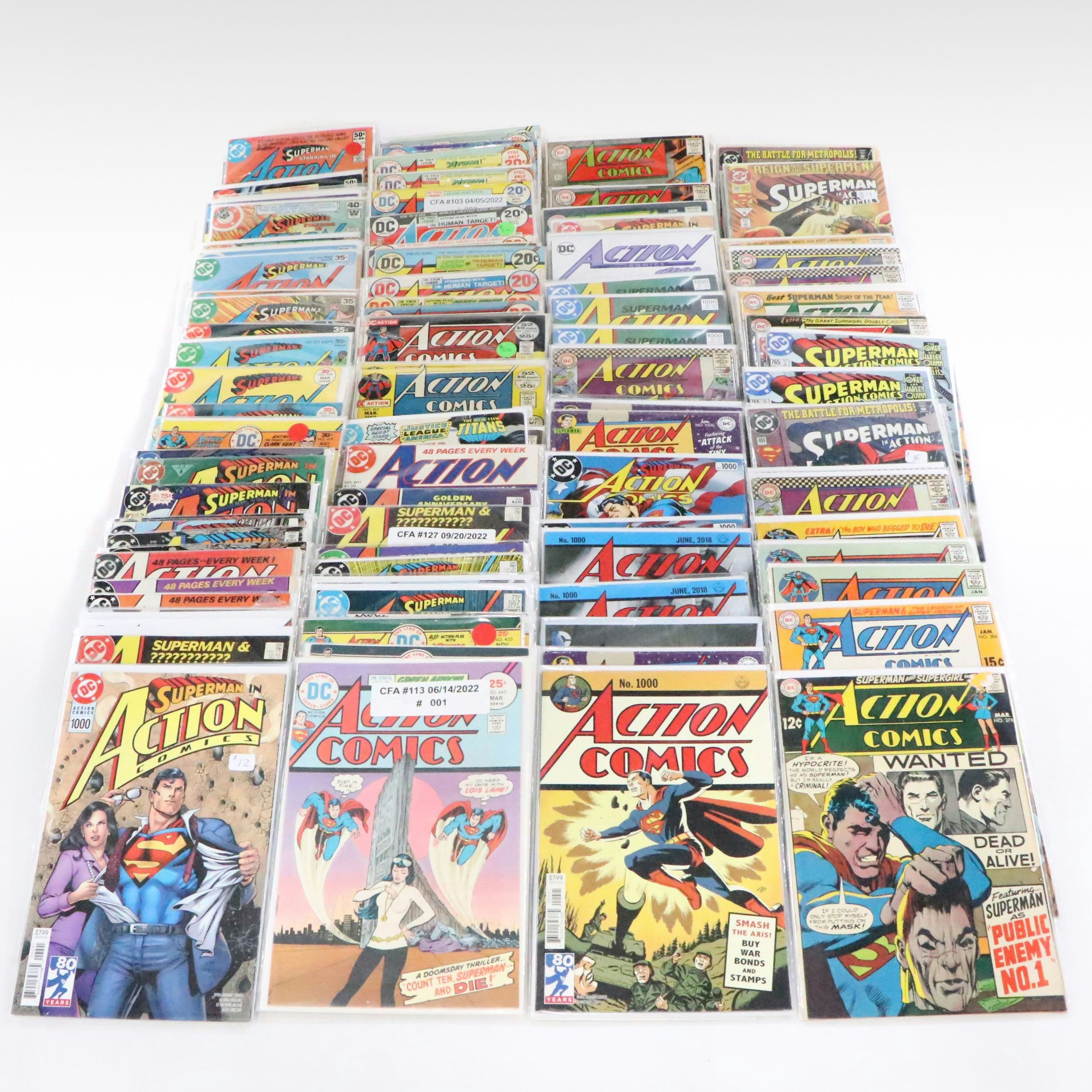 DC Comics "Action Comics" and More Silver, Bronze and Modern Age Comics