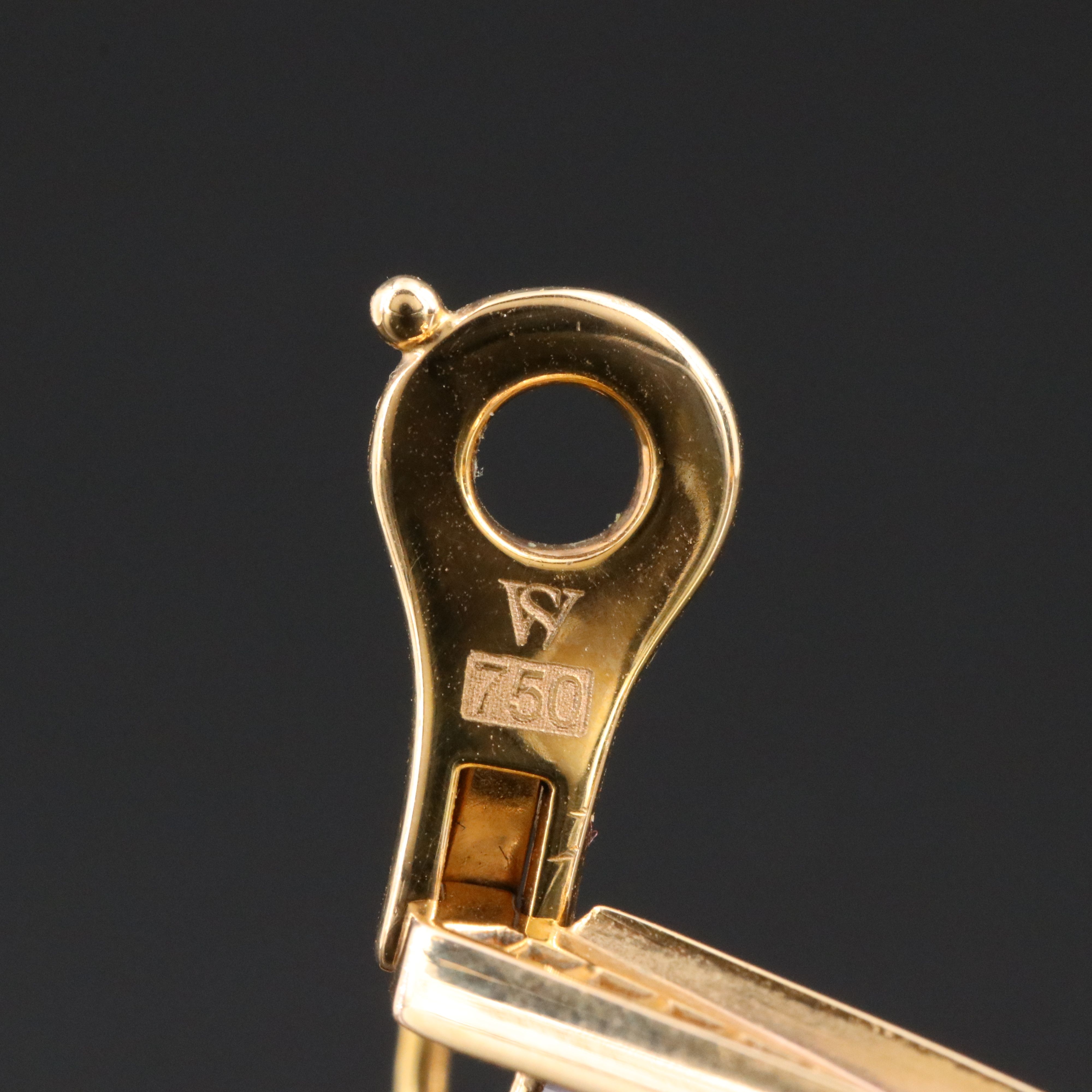 Stephen Webster "Lady Stardust" 18K Rose Gold Rose Quartz and Diamond Earrings