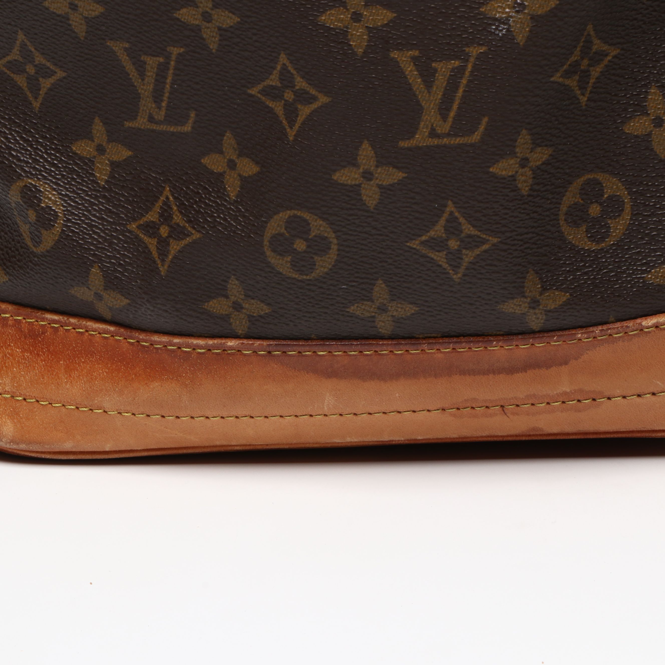 Vintage Louis Vuitton Noé Bag in Monogram Canvas and Vachetta Leather, 1980s