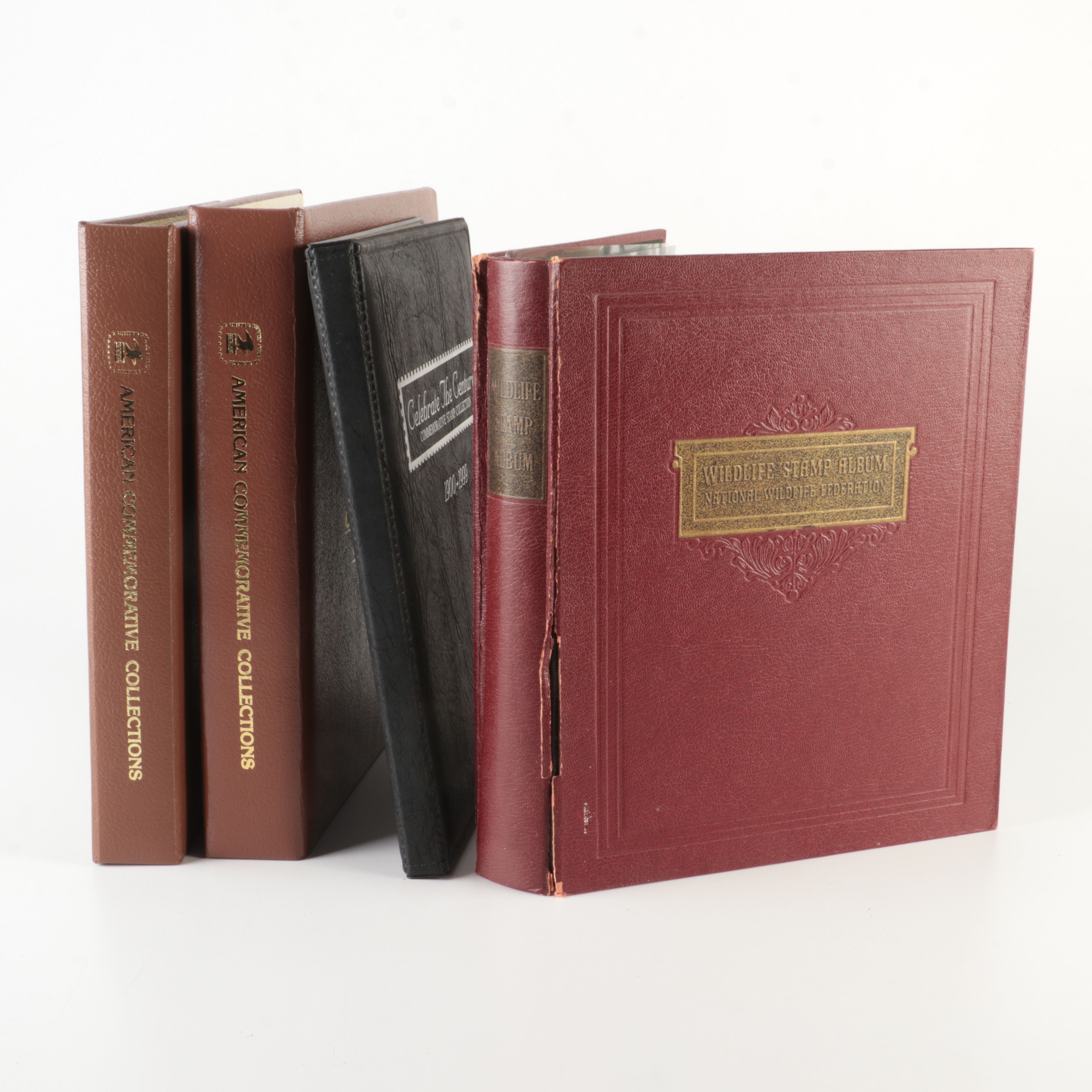 Four U.S. Postage Stamp Albums, Including First Day Panels and More