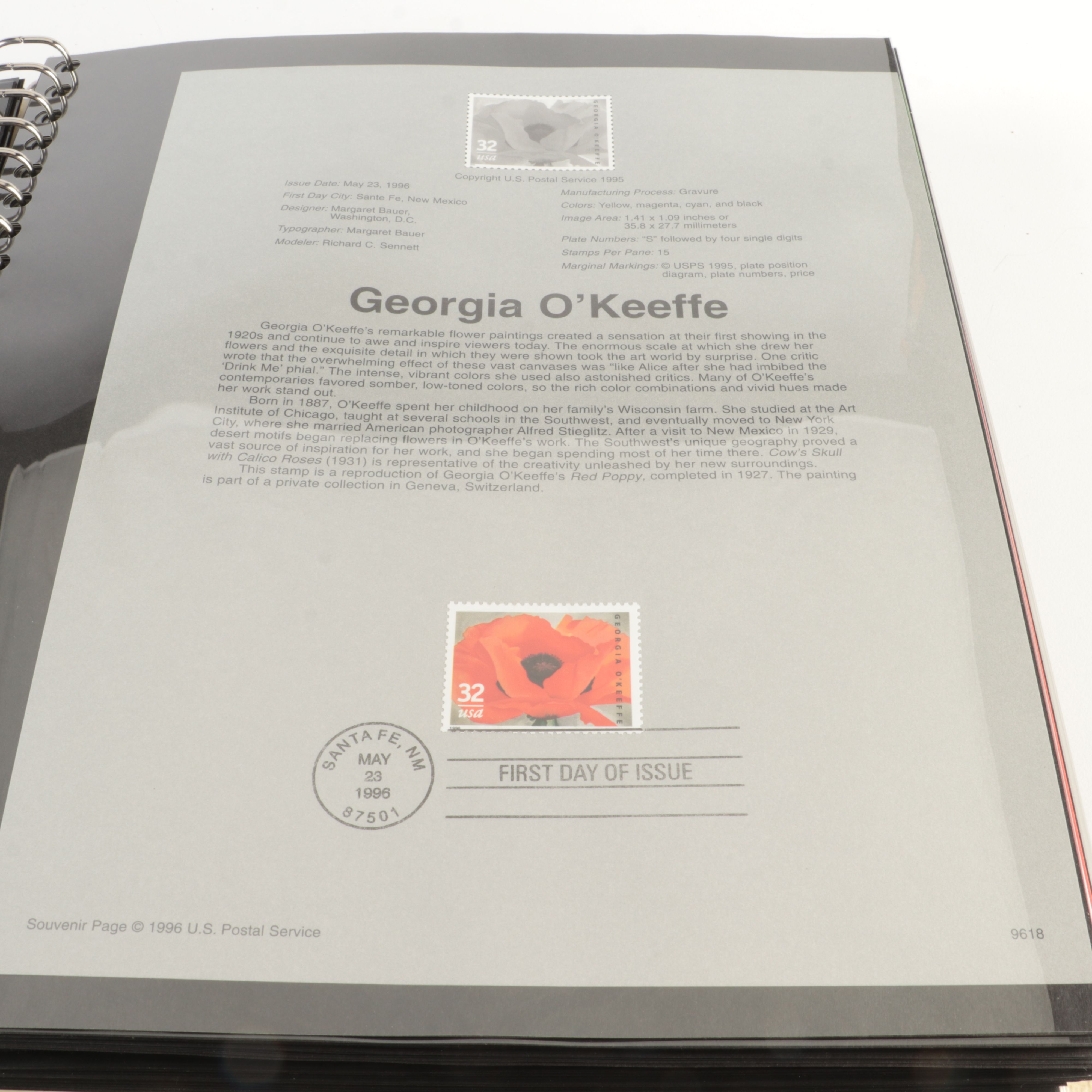 Four U.S. Postage Stamp Albums, Including First Day Panels and More