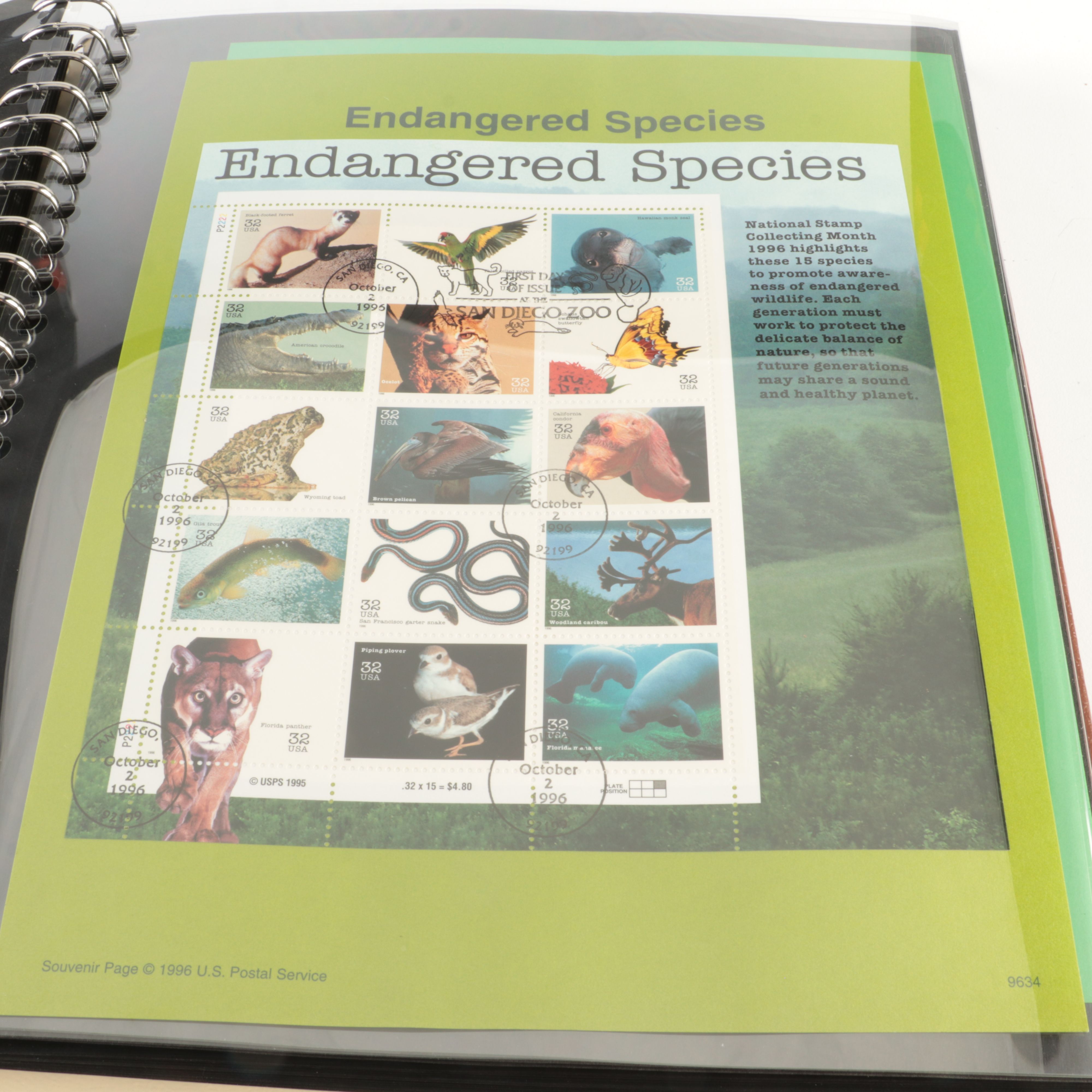 Four U.S. Postage Stamp Albums, Including First Day Panels and More