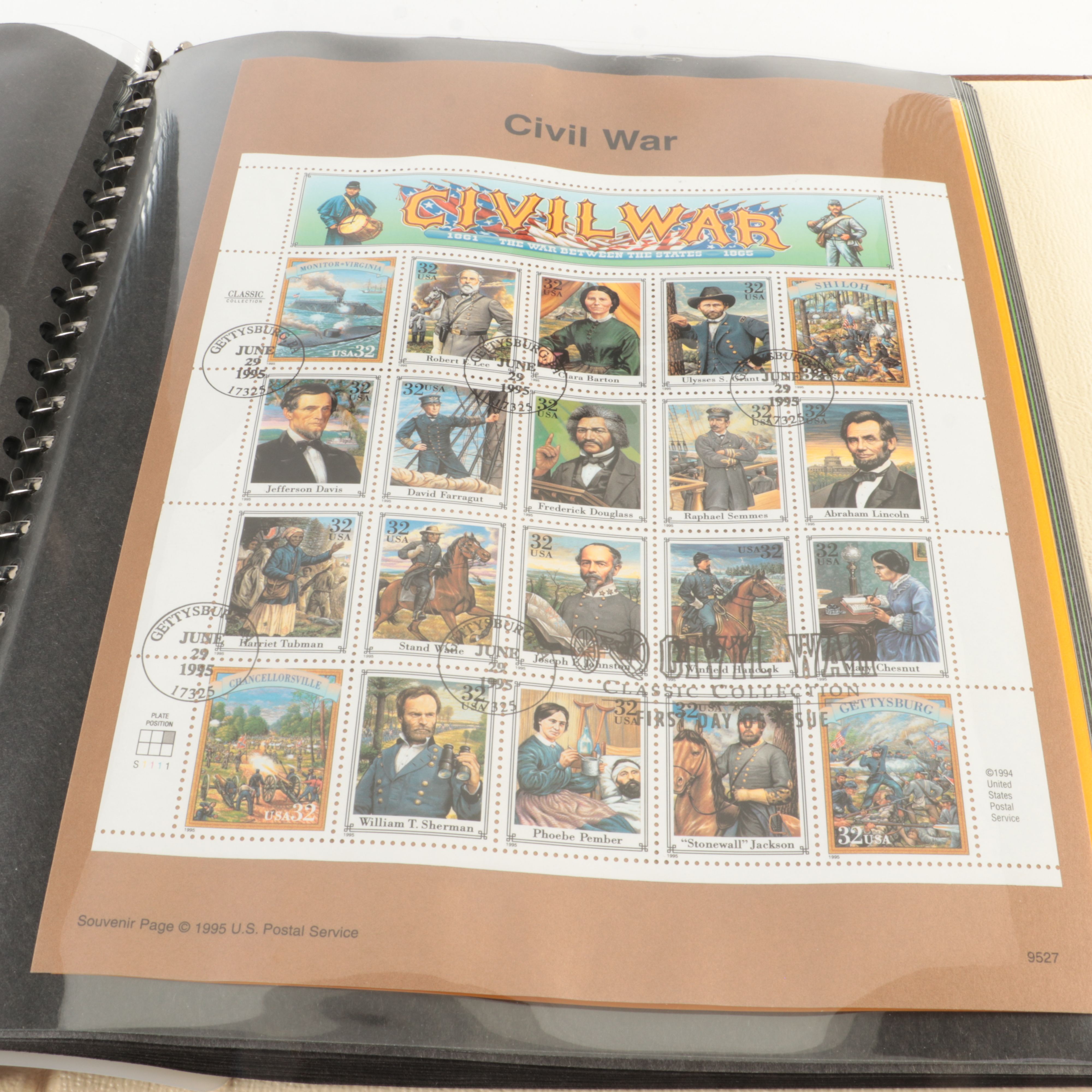 Four U.S. Postage Stamp Albums, Including First Day Panels and More
