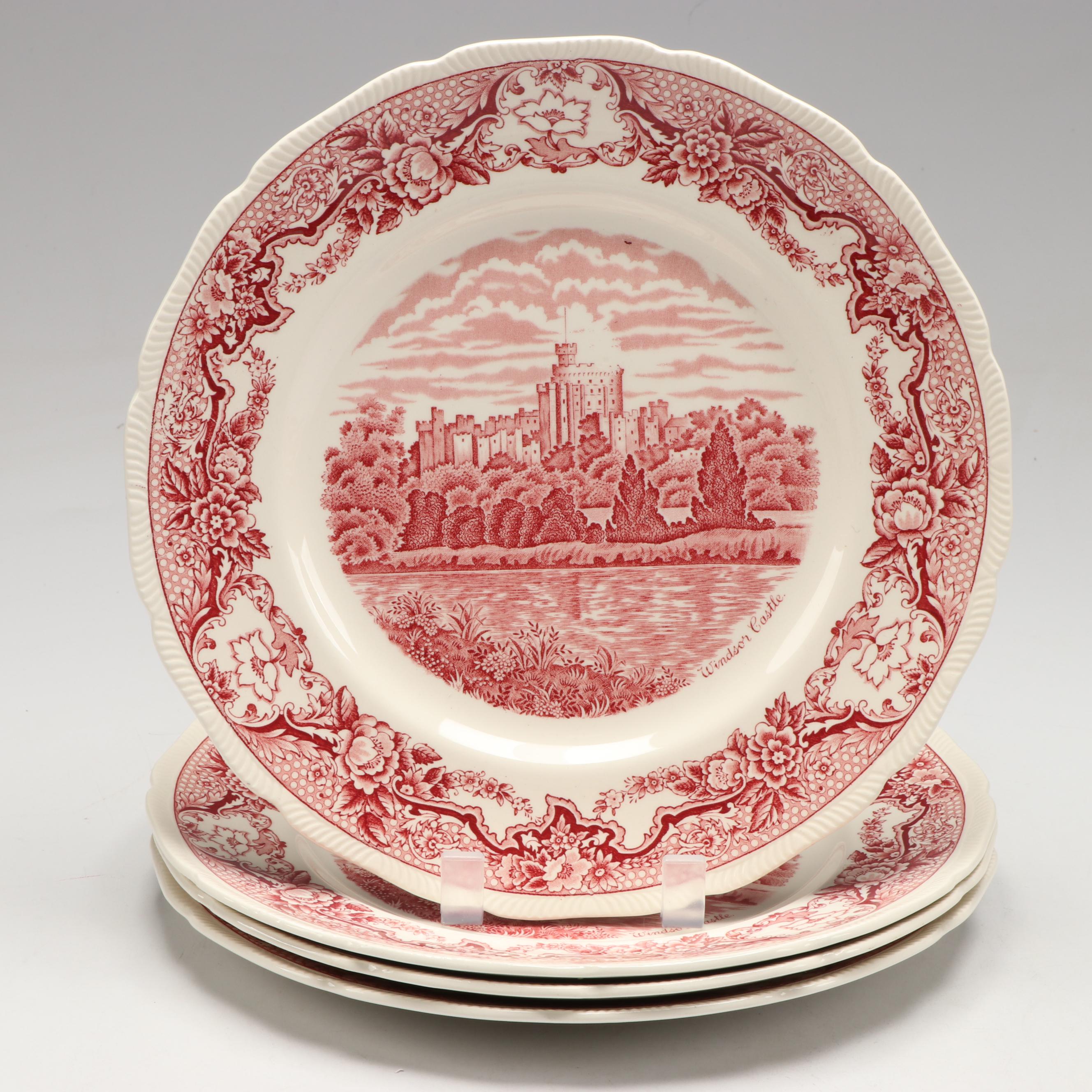 Johnson Bros. "Strawberry Fair," Royal Swan "Historic Castles" Pink Dinnerware