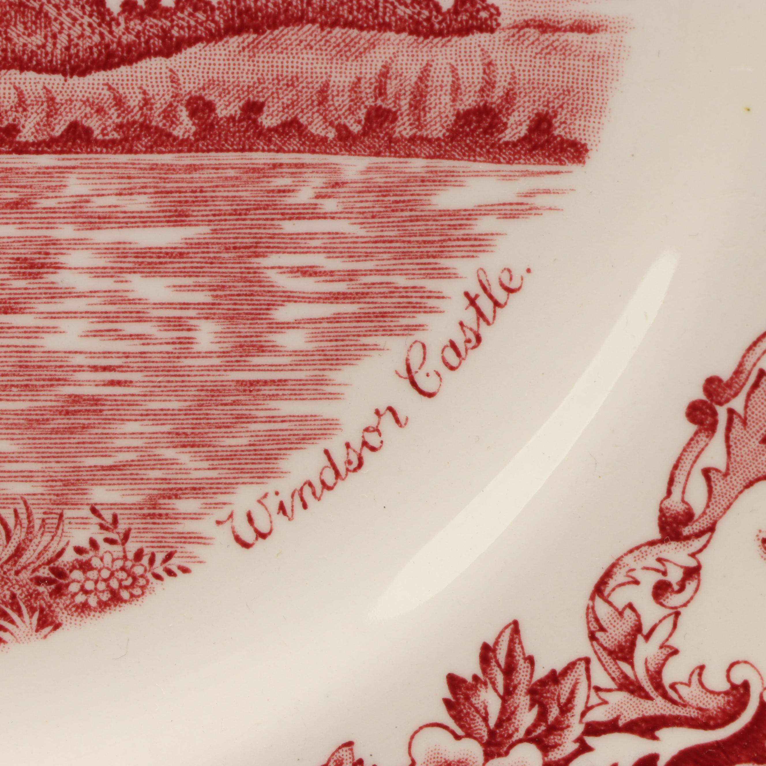 Johnson Bros. "Strawberry Fair," Royal Swan "Historic Castles" Pink Dinnerware