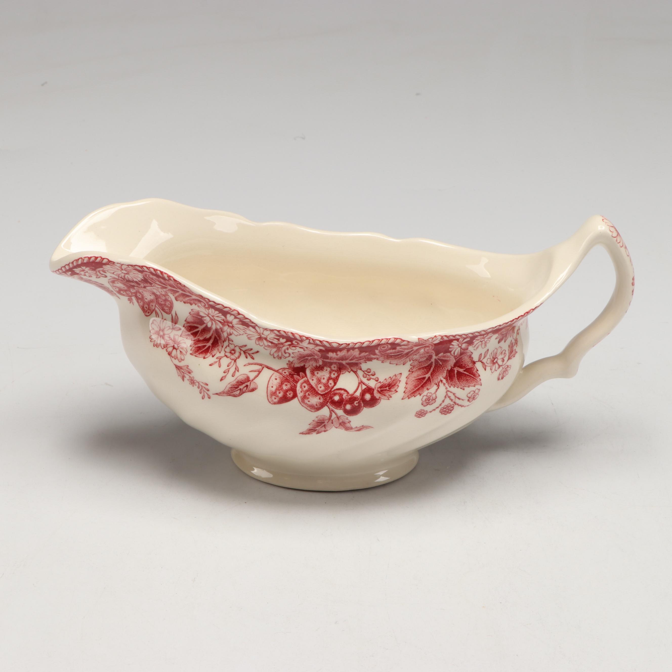 Johnson Bros. "Strawberry Fair," Royal Swan "Historic Castles" Pink Dinnerware