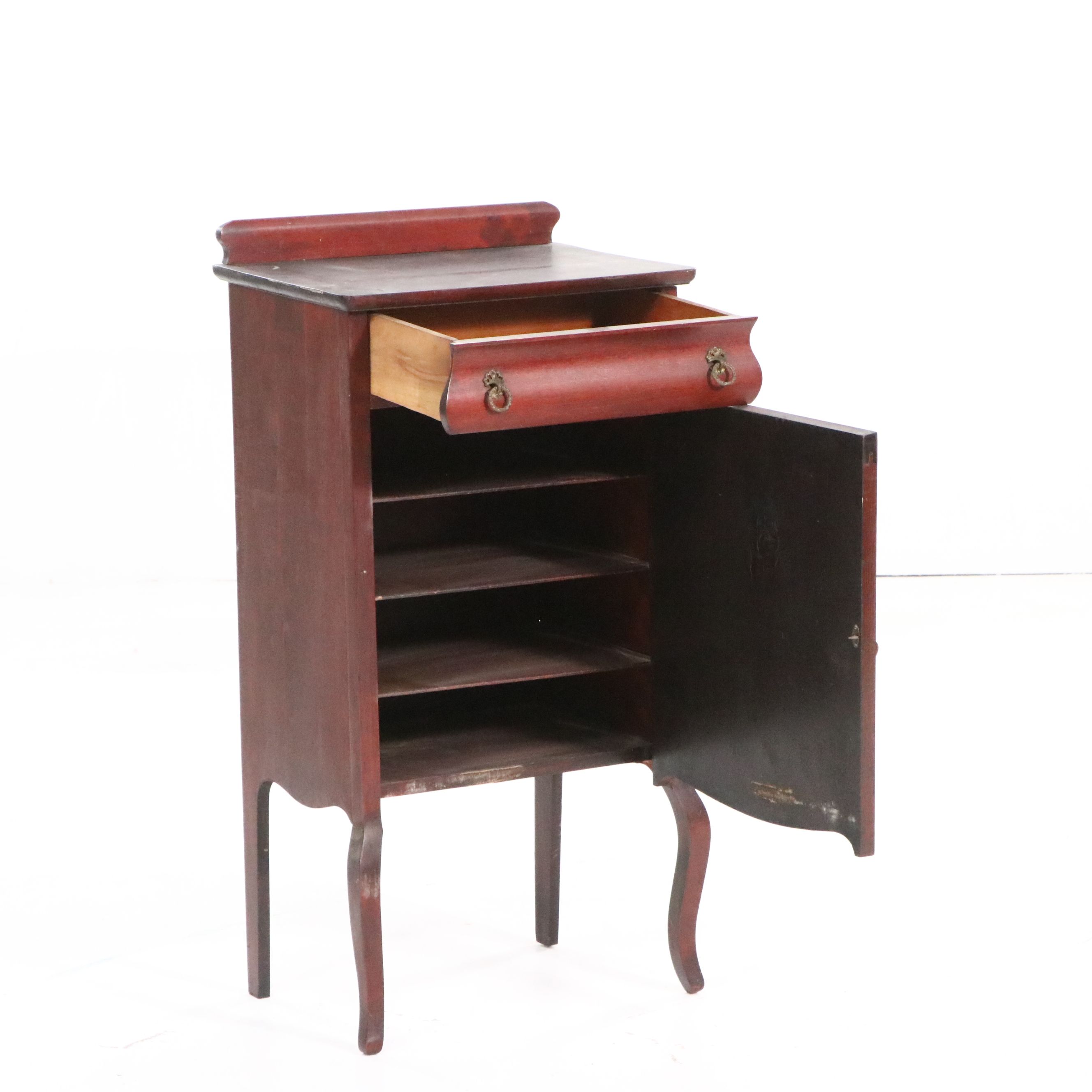 Late Victorian Mahogany Sheet Music Cabinet, Late 19th/Early 20th Century