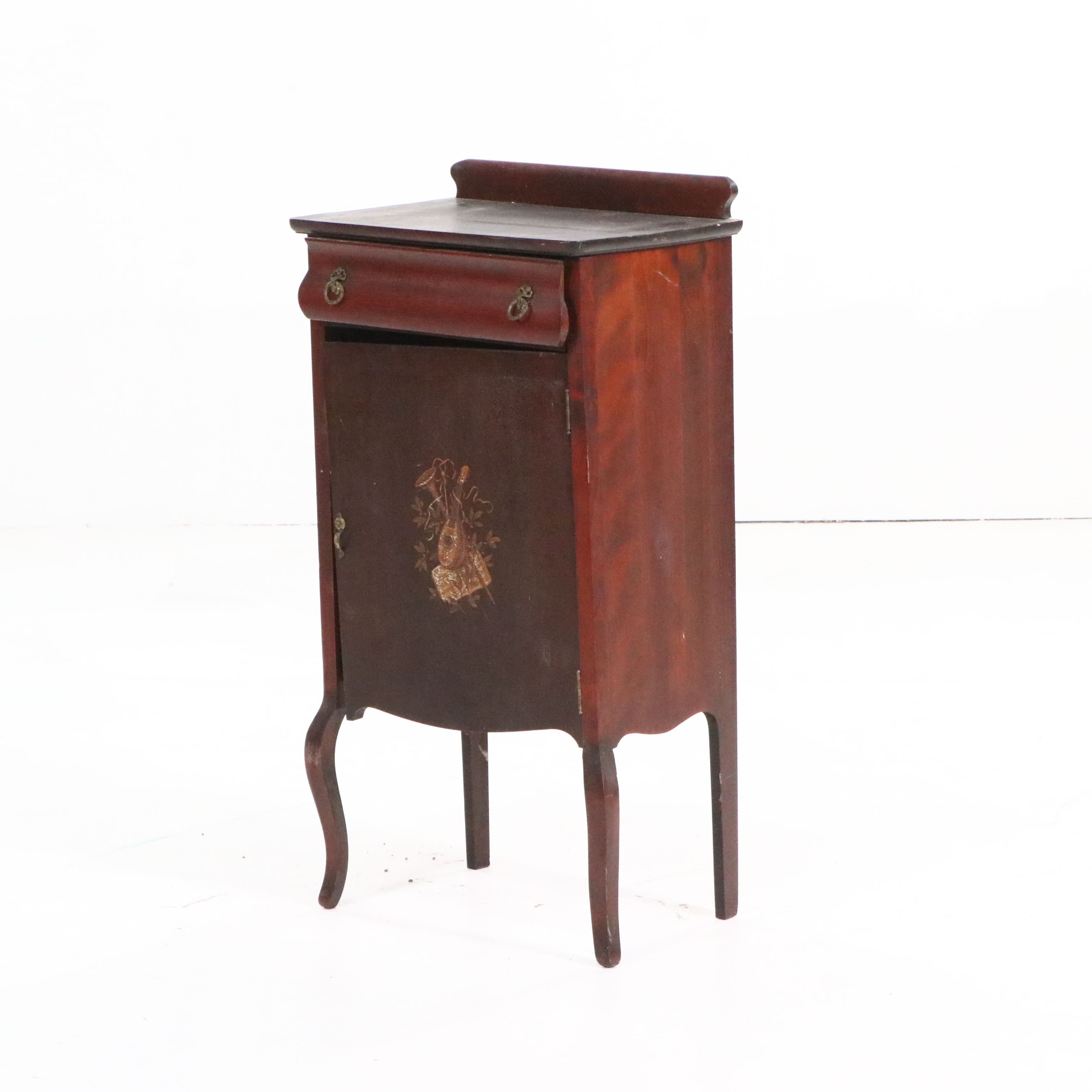 Late Victorian Mahogany Sheet Music Cabinet, Late 19th/Early 20th Century