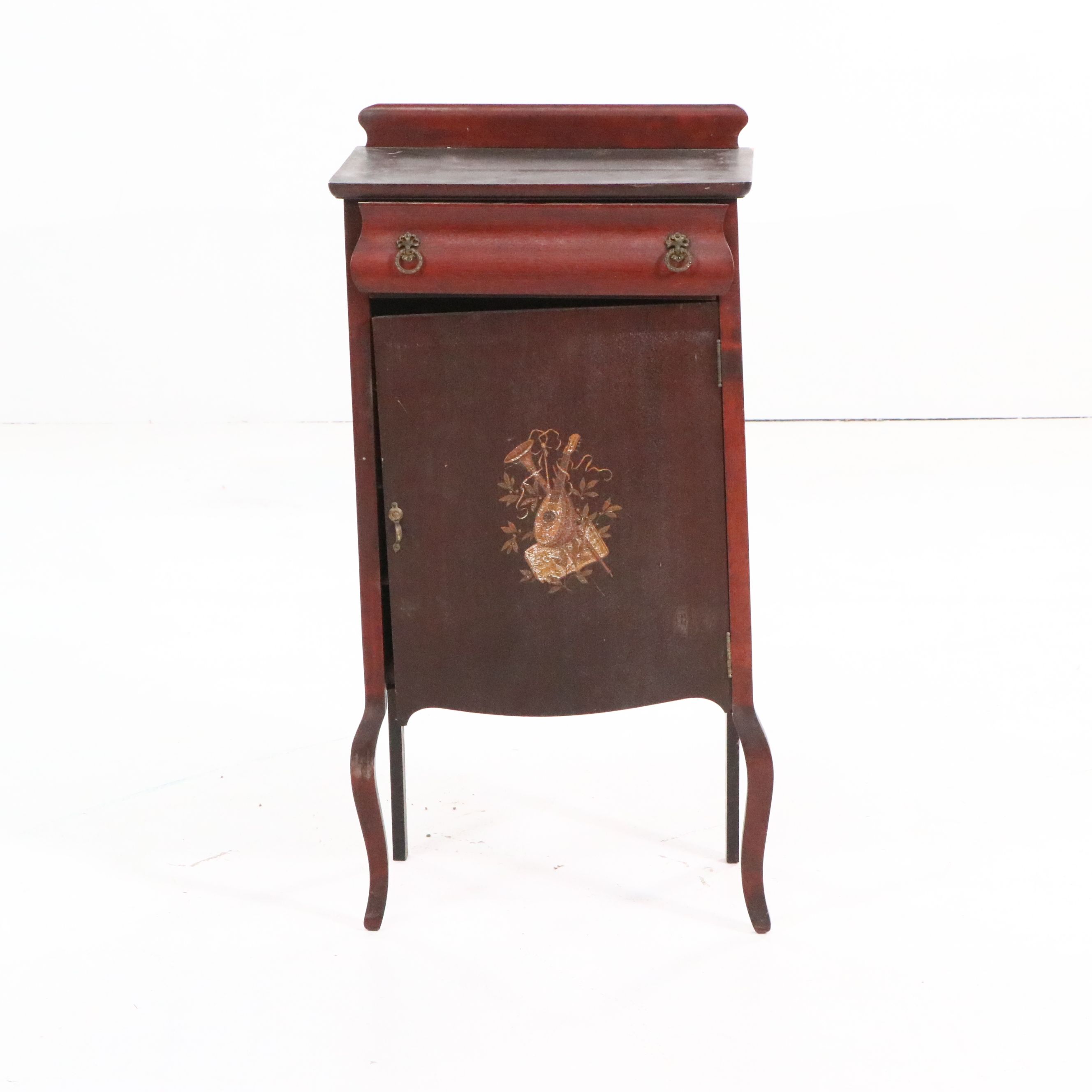 Late Victorian Mahogany Sheet Music Cabinet, Late 19th/Early 20th Century