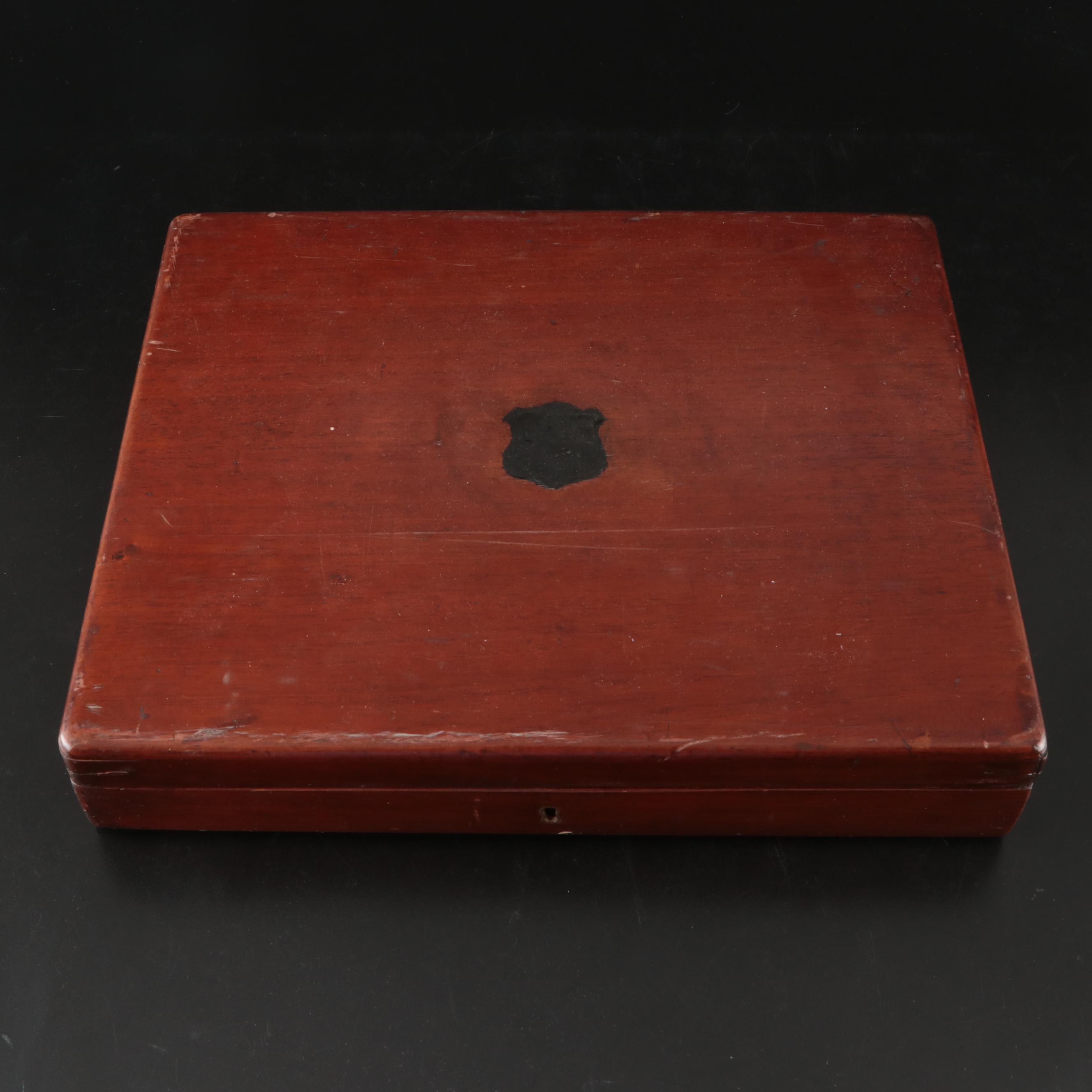 Martin, Hall & Co English Silver Plate King's Handle Dessert Set, 19th Century