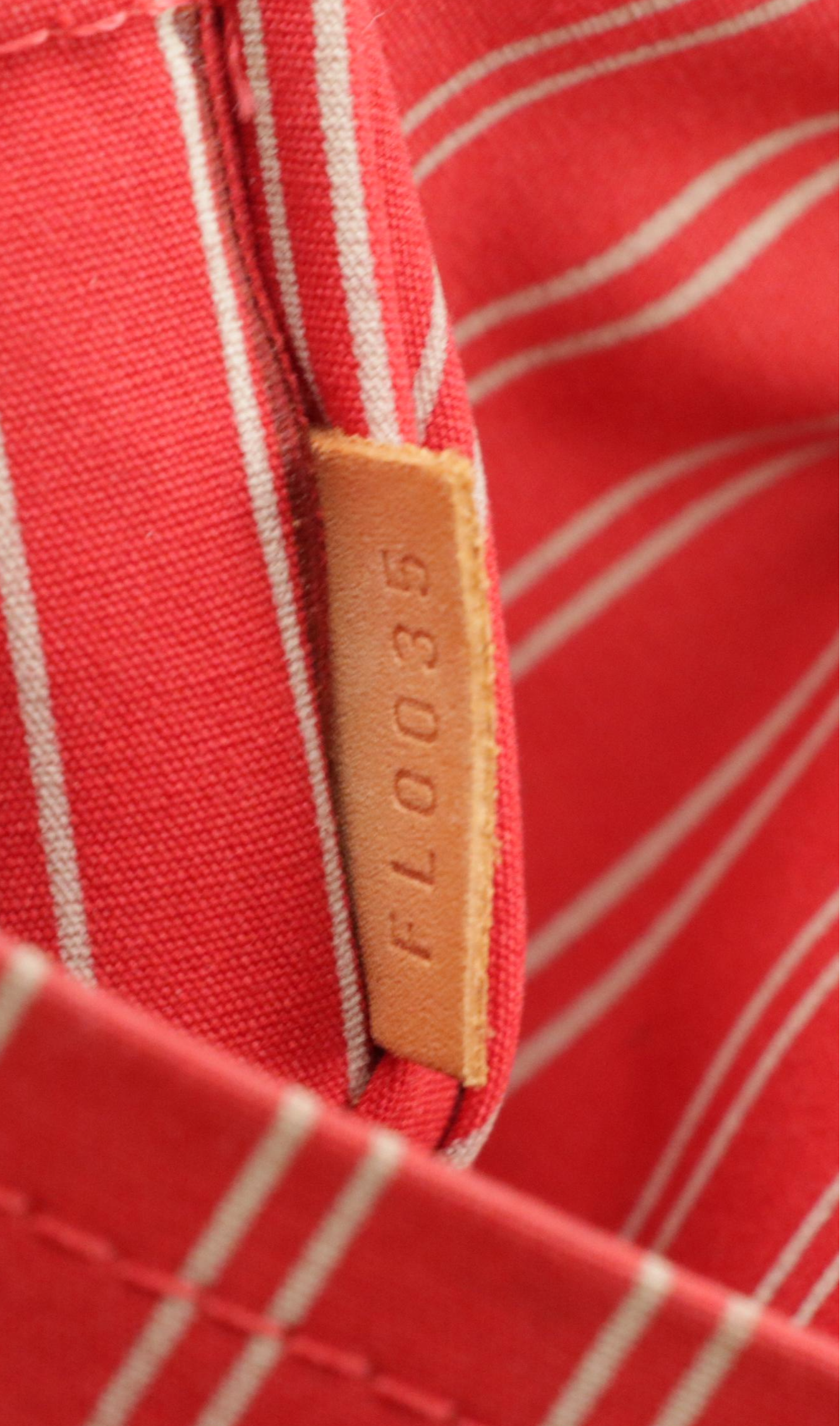 Louis Vuitton Antigua Cabas PM Tote in Beige and Red Toile Canvas