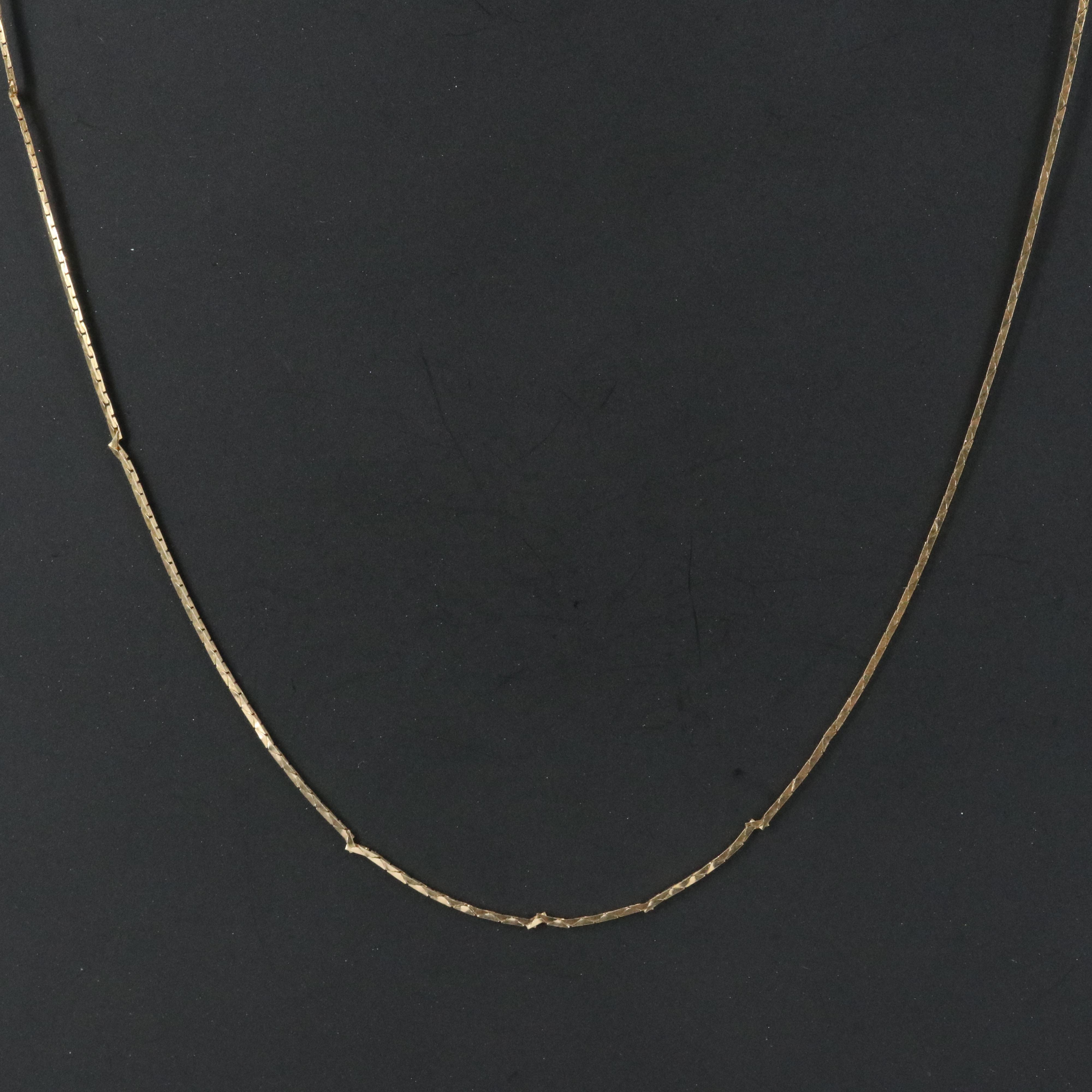 14K Cobra Chain Necklace