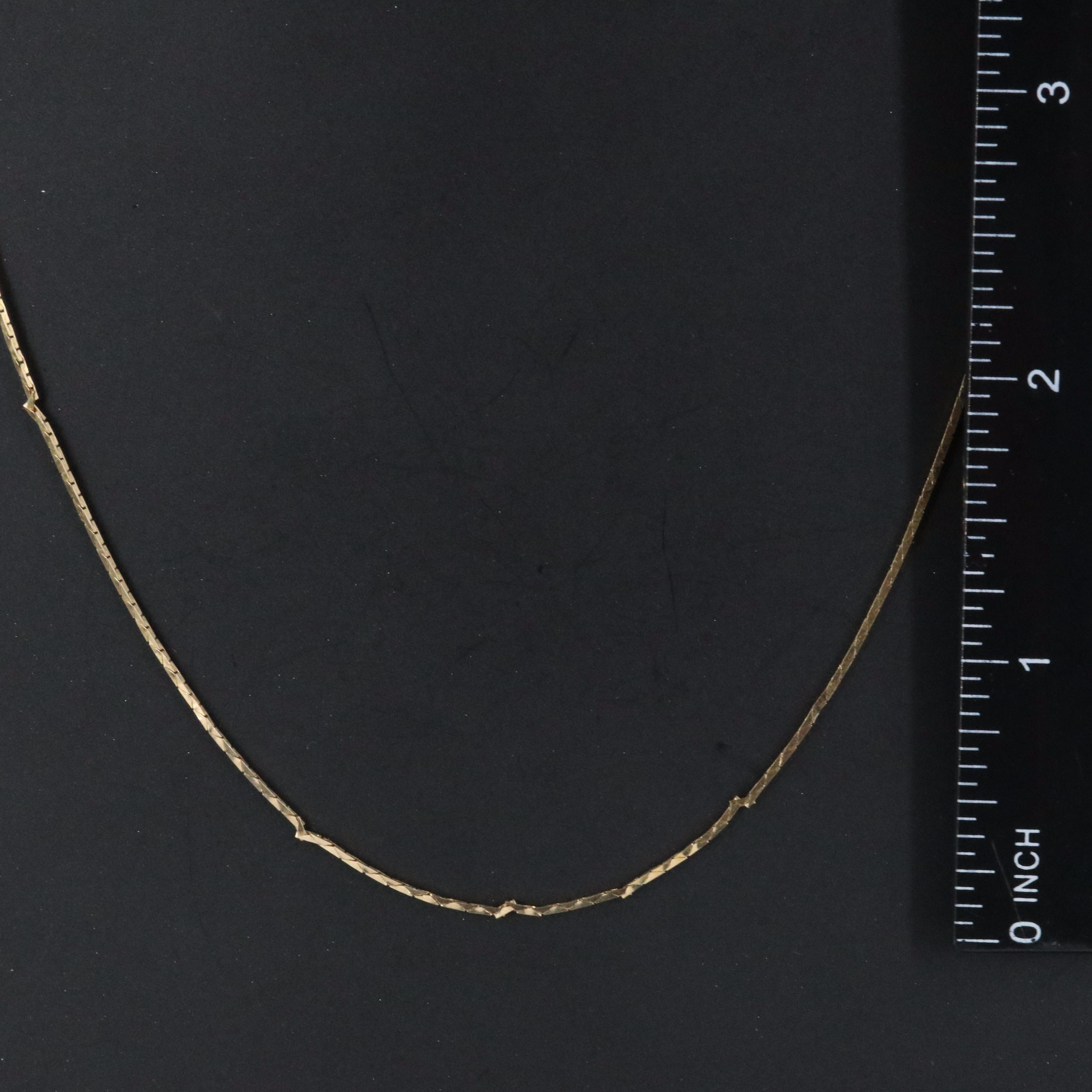 14K Cobra Chain Necklace