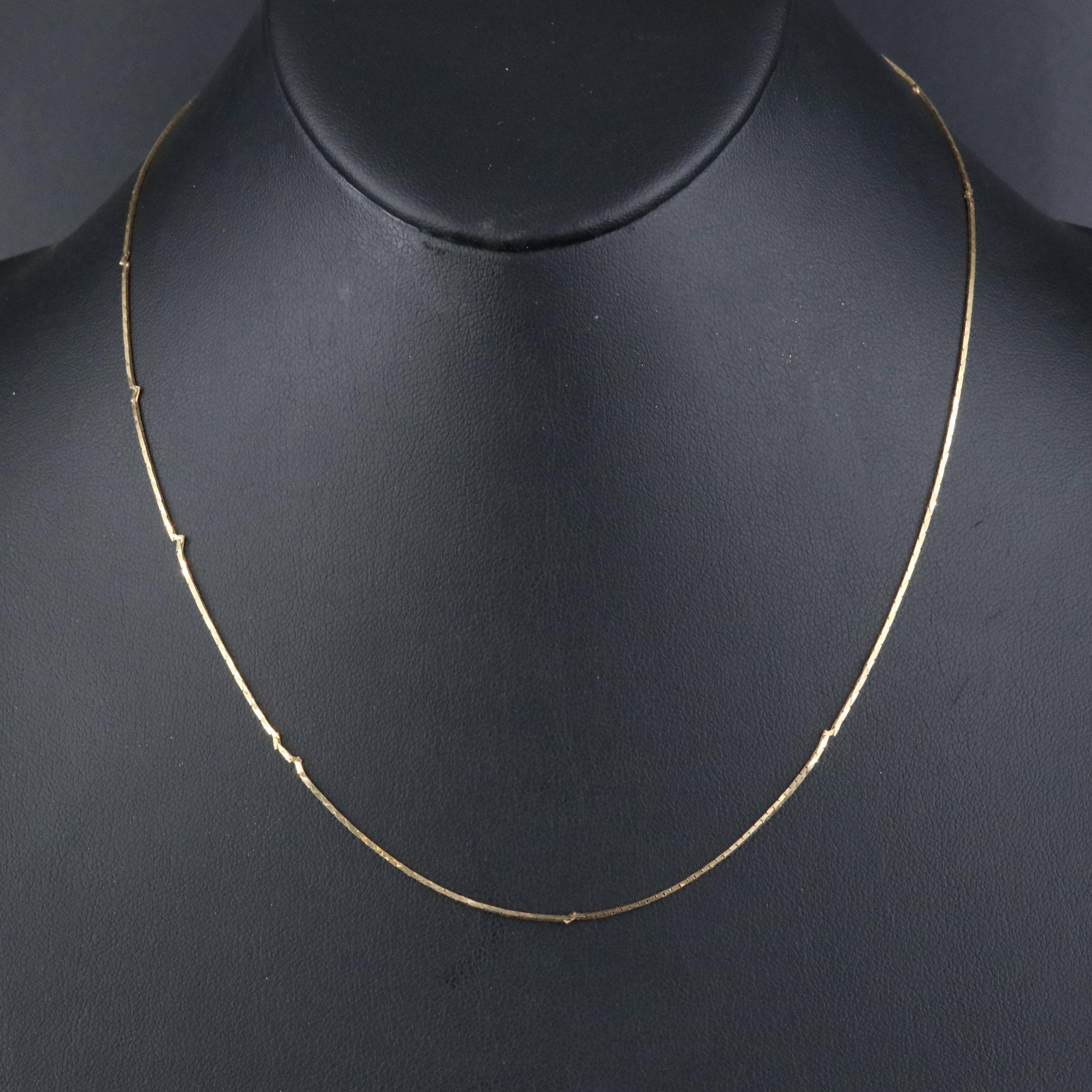 14K Cobra Chain Necklace