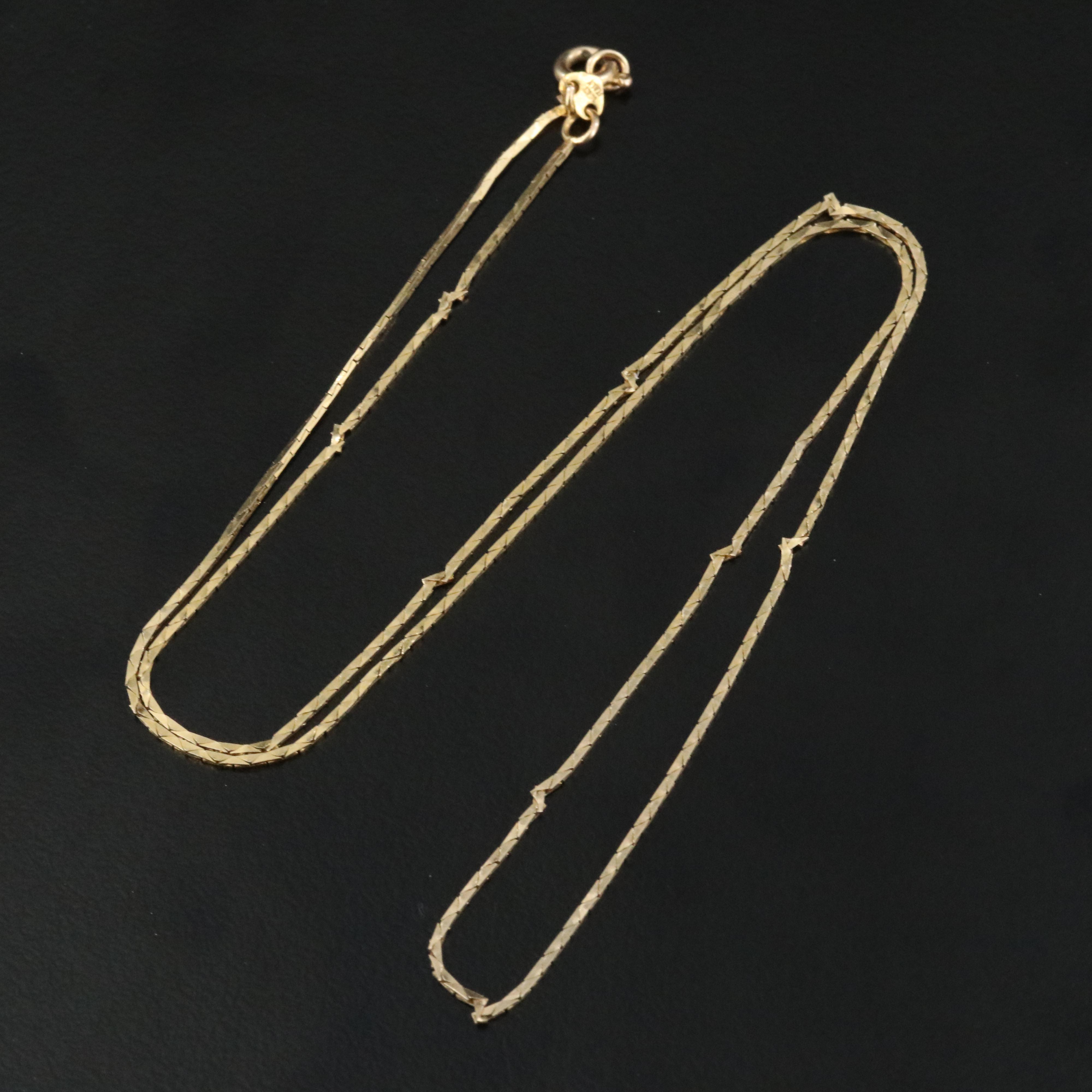 14K Cobra Chain Necklace