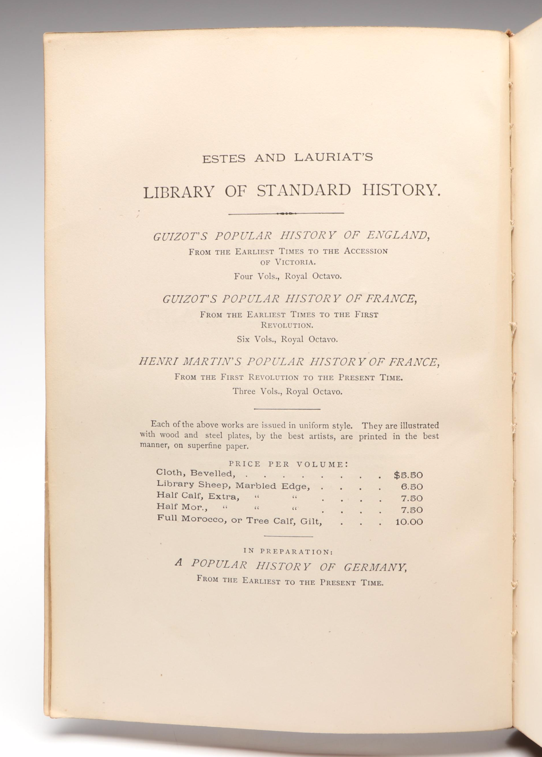 "A Popular History of England" and "Henry the Eighth" History Books
