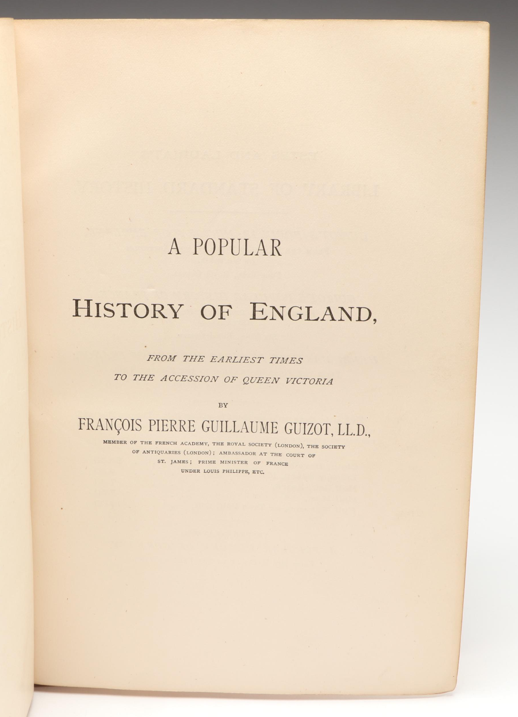 "A Popular History of England" and "Henry the Eighth" History Books