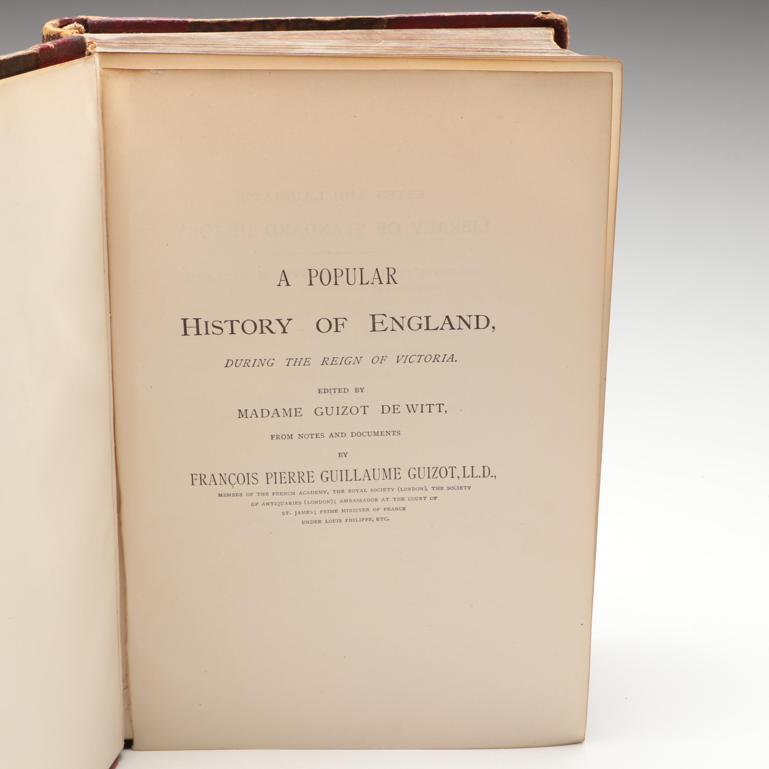 "A Popular History of England" and "Henry the Eighth" History Books