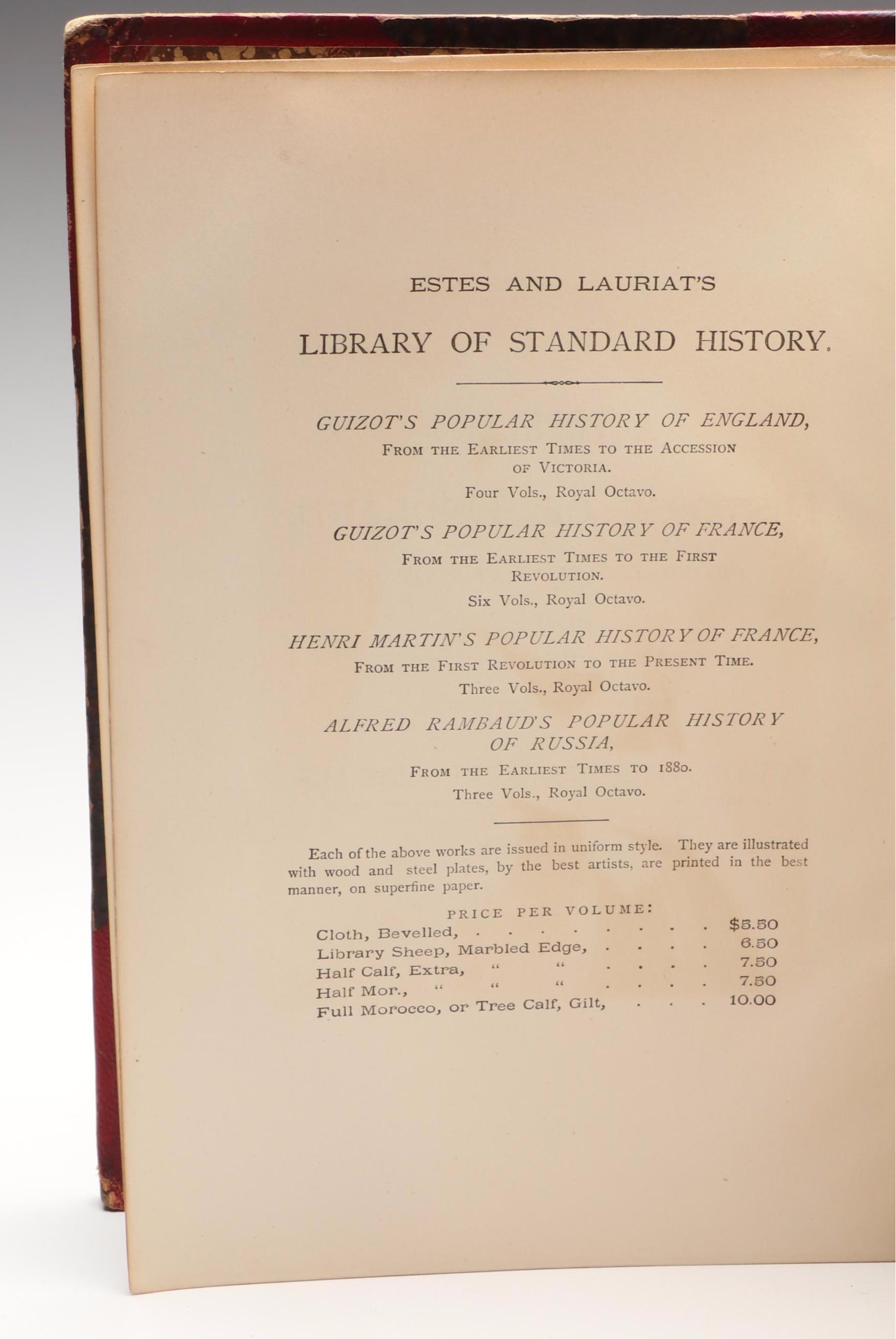 "A Popular History of England" and "Henry the Eighth" History Books