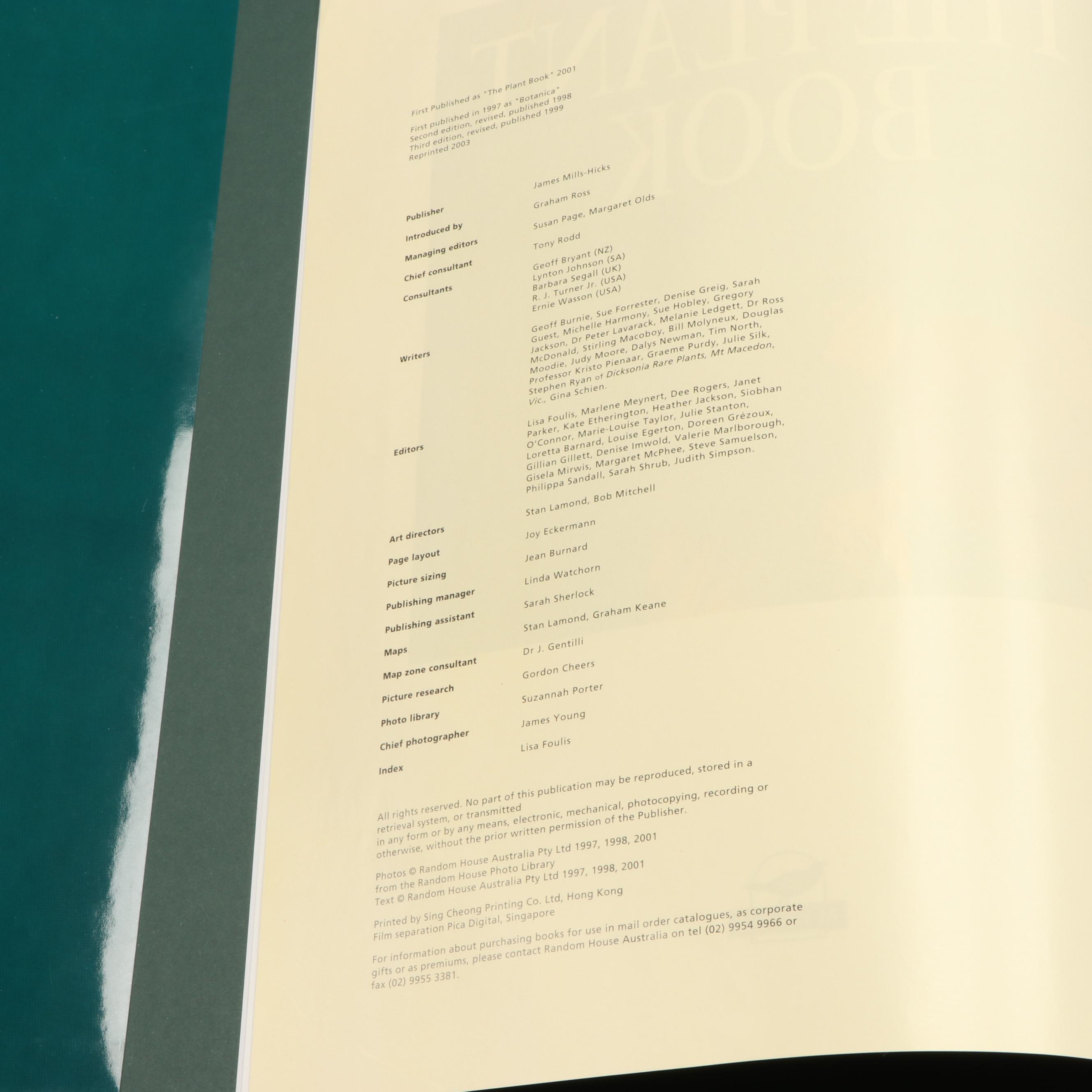 Third Edition "Botanica" by Geoff Burnie et al. and More Gardening Books