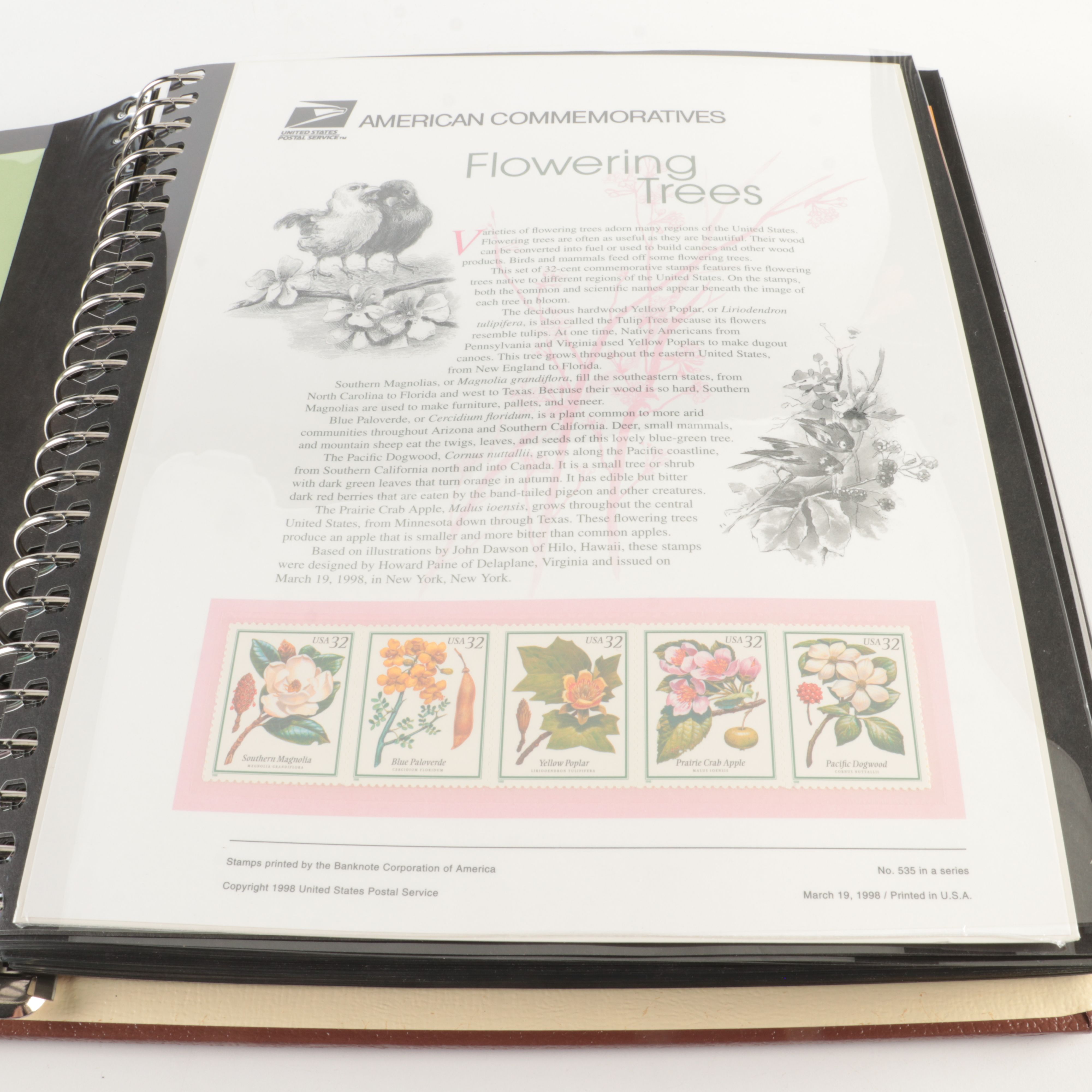 Six Albums of U.S. First Day Panels, 1990 to 1999