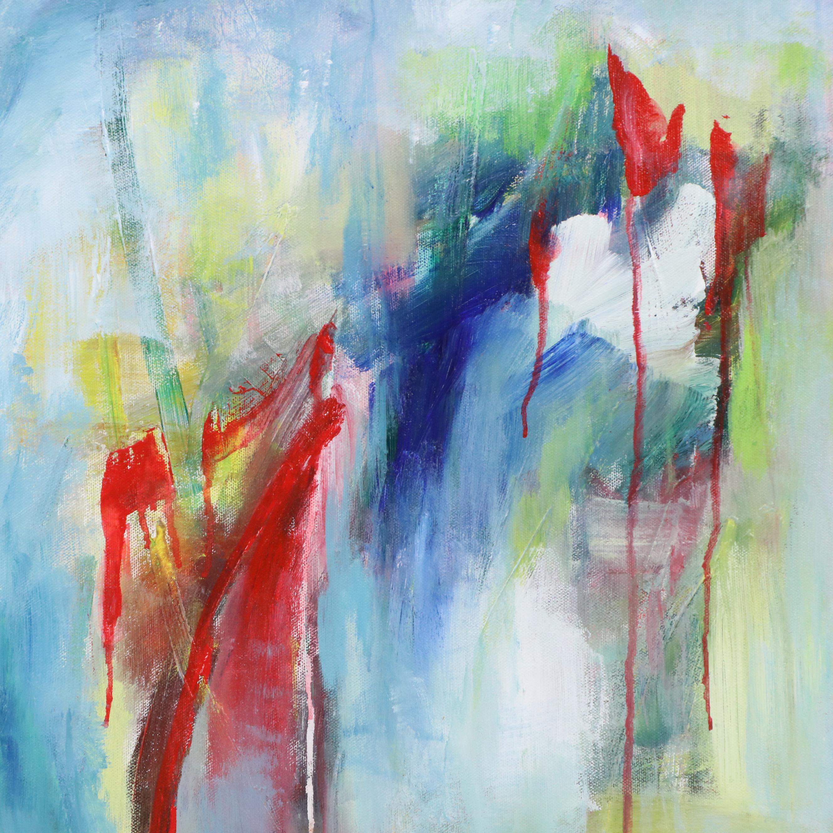 Saul Gefen Abstract Landscape Acrylic Painting, 2025