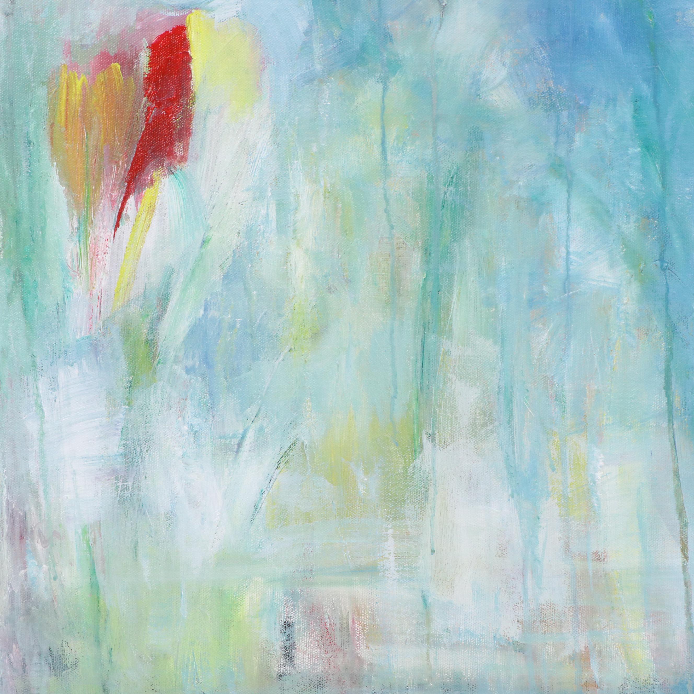 Saul Gefen Abstract Landscape Acrylic Painting, 2025