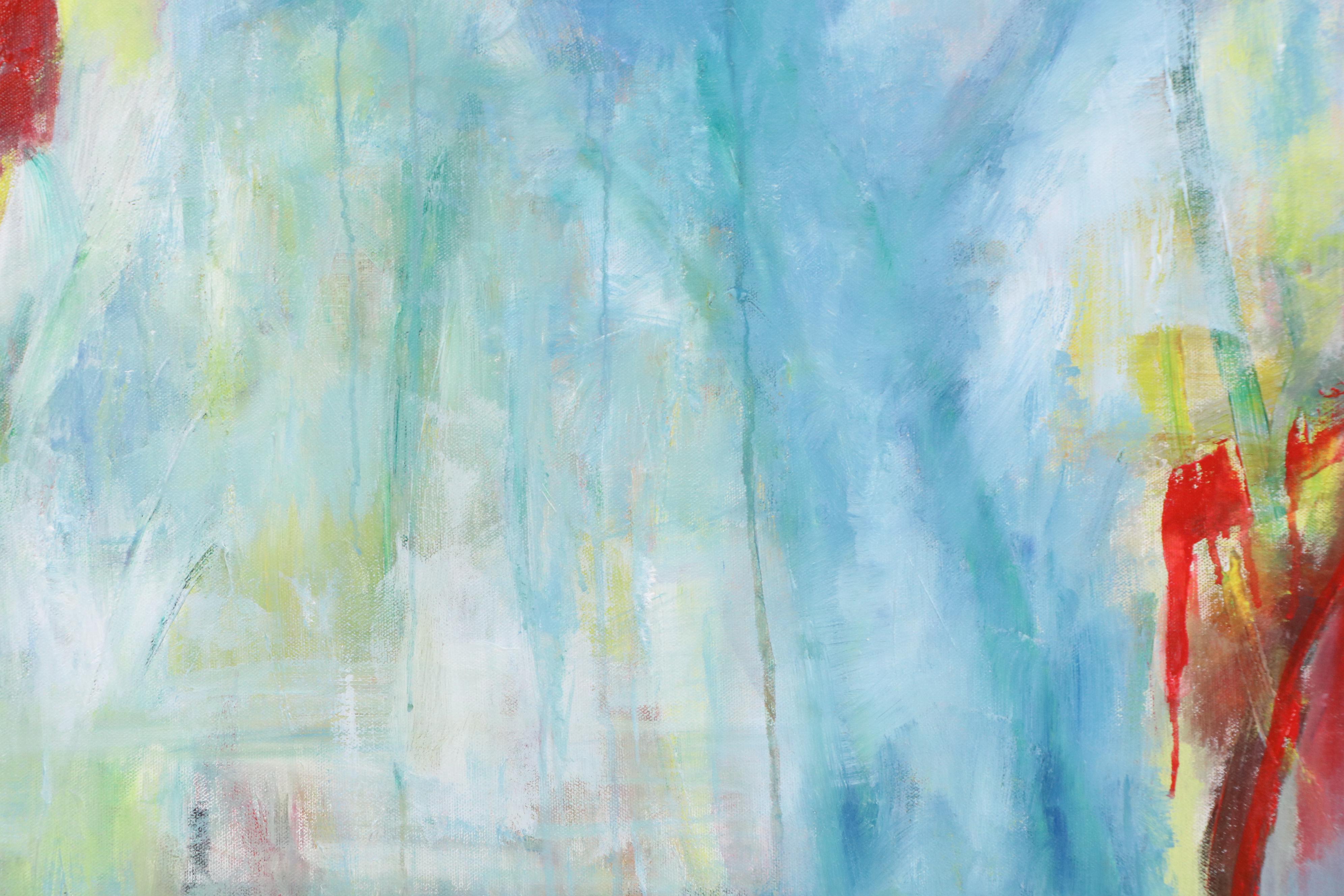 Saul Gefen Abstract Landscape Acrylic Painting, 2025