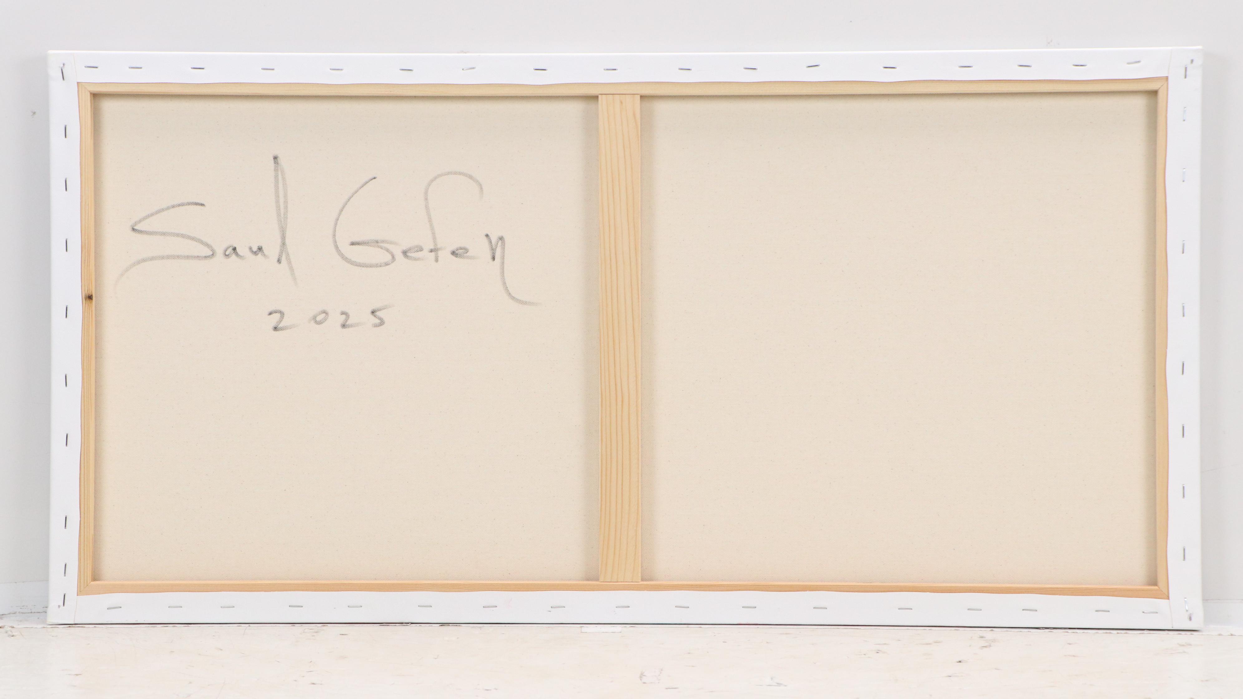 Saul Gefen Abstract Landscape Acrylic Painting, 2025