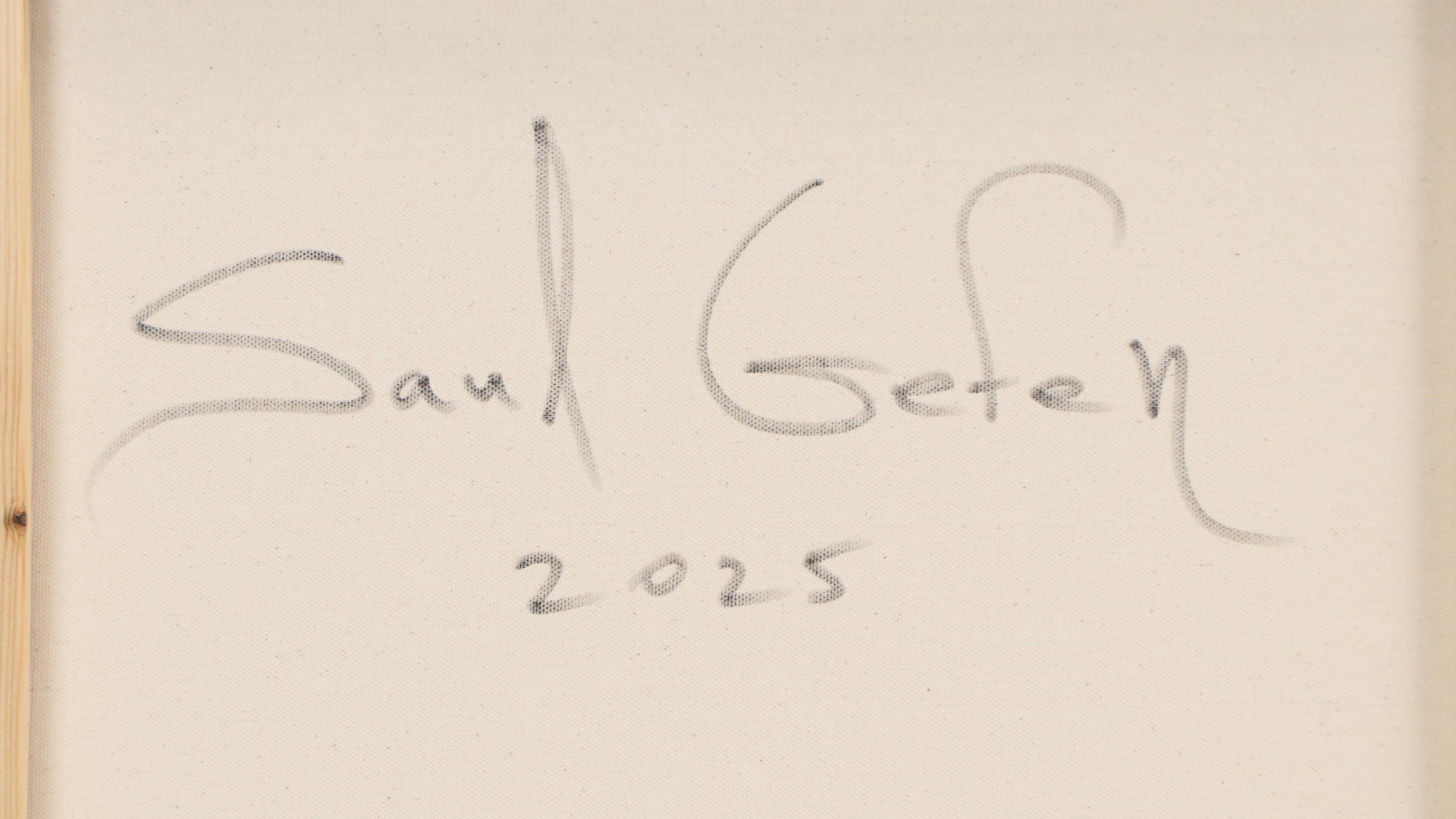 Saul Gefen Abstract Landscape Acrylic Painting, 2025