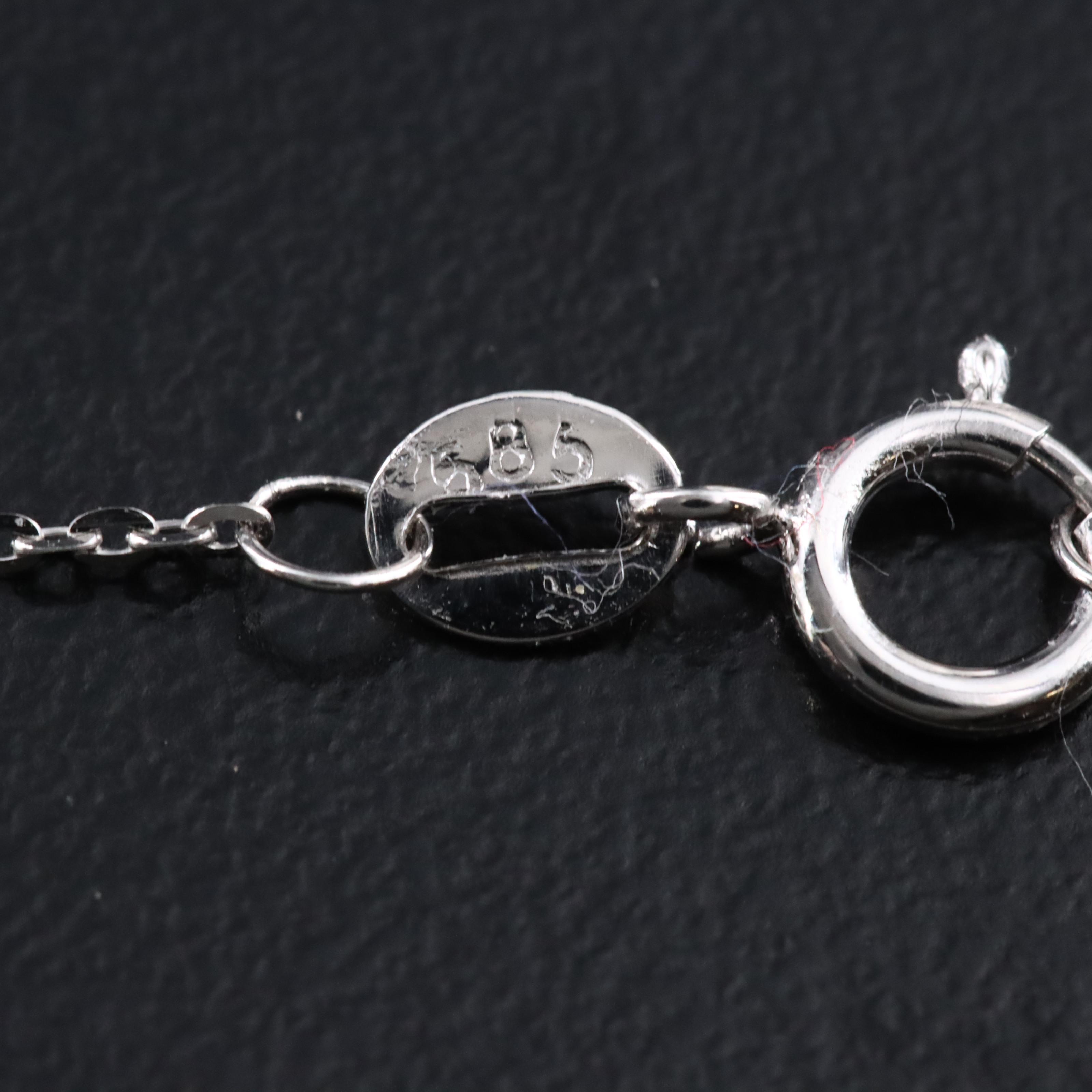 14K 0.40 CTW Diamond Station Necklace for Repair