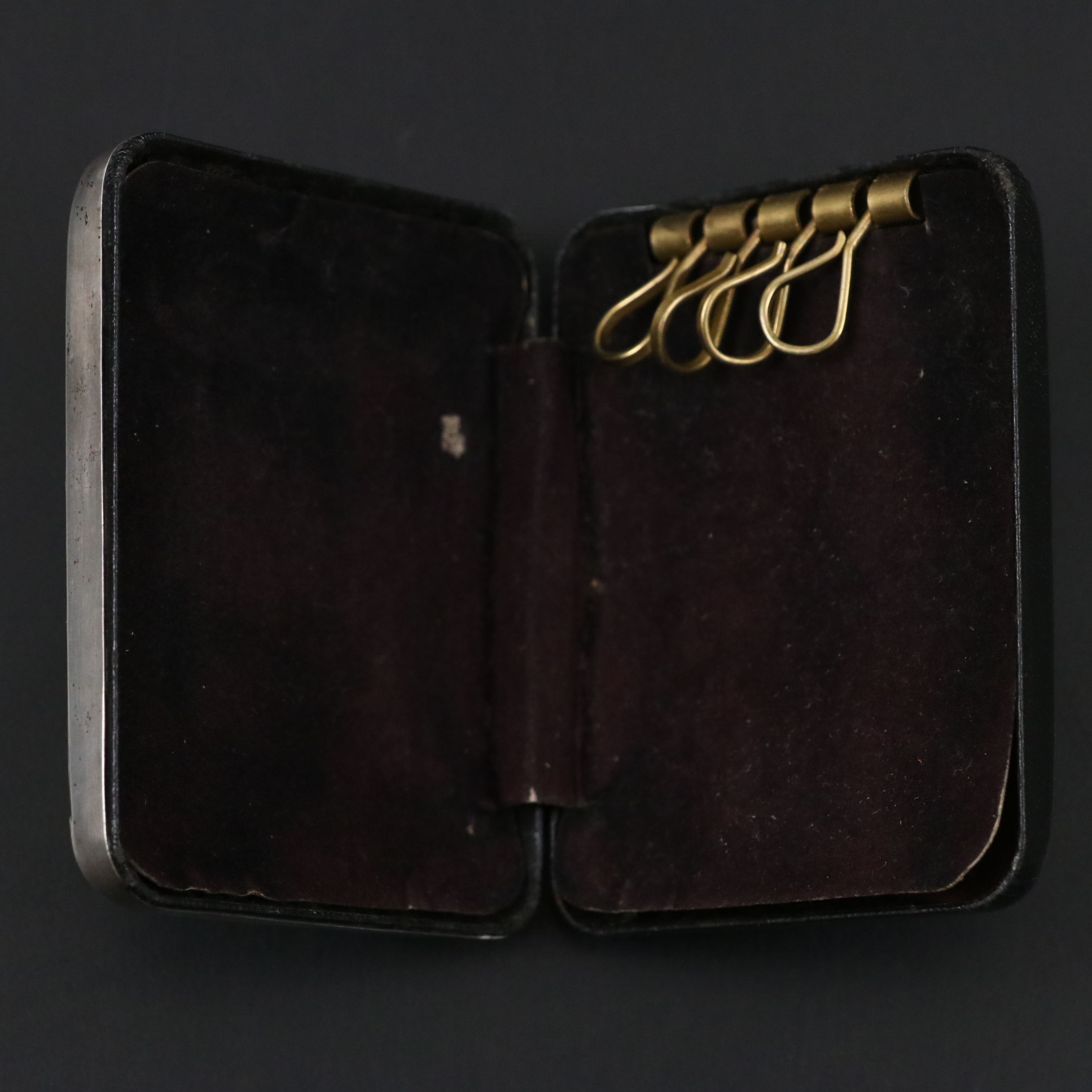 Gorham Sterling Silver Floral Repoussé Key Case, Early 20th Century