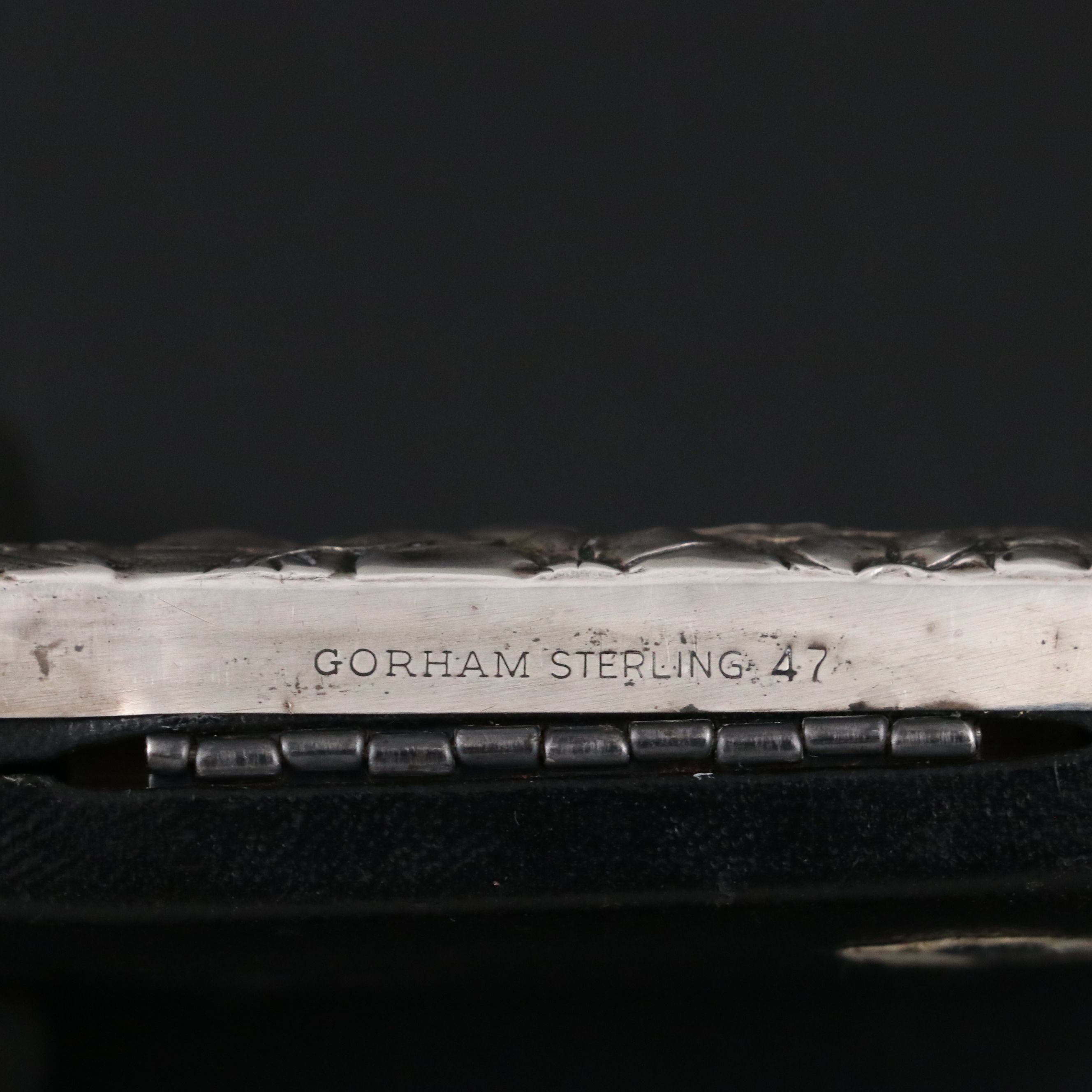 Gorham Sterling Silver Floral Repoussé Key Case, Early 20th Century