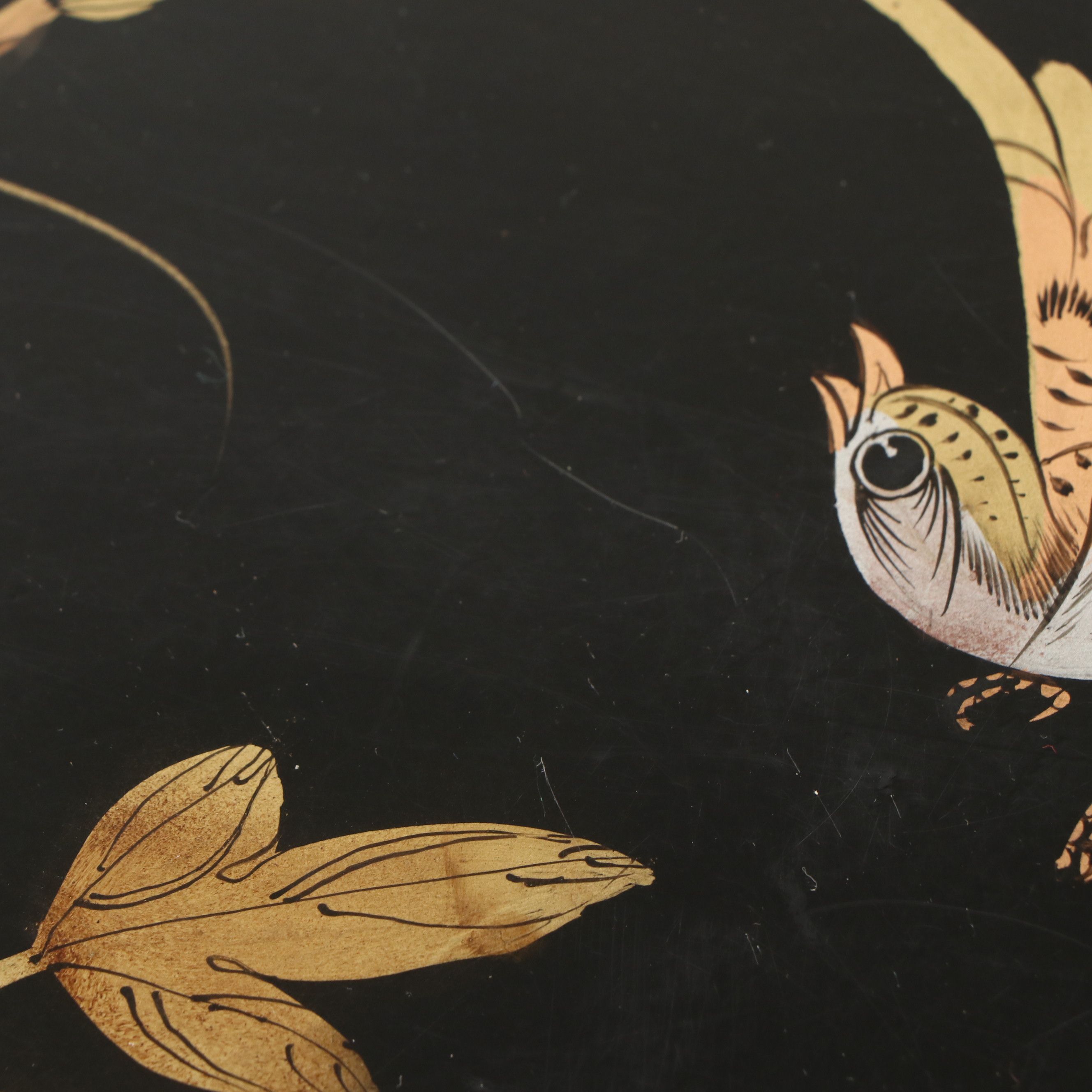 Chinese Gilt and Lacquered Wood Three-Drawer Chest, Late 20th Century