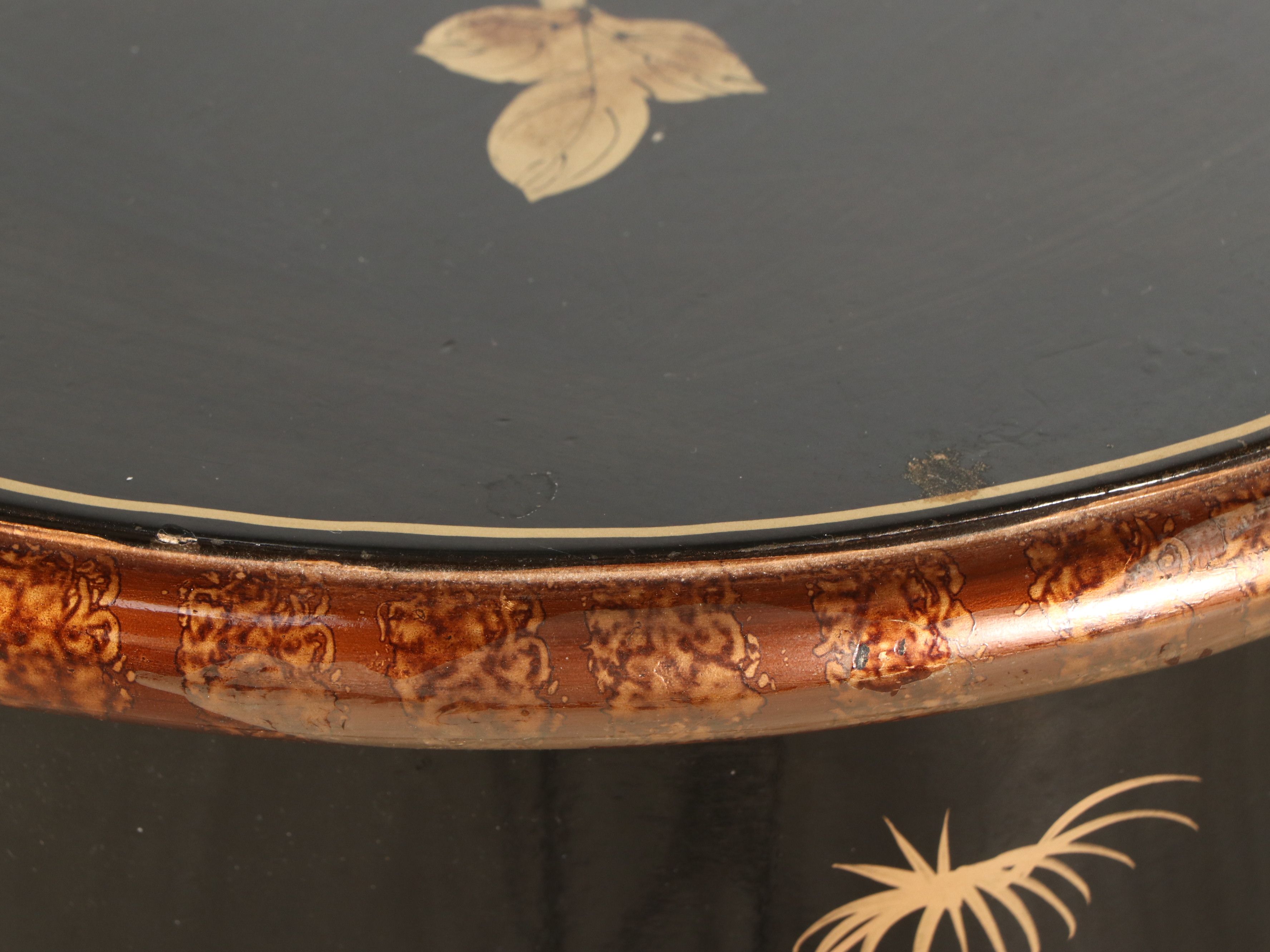 Chinese Gilt and Lacquered Wood Three-Drawer Chest, Late 20th Century